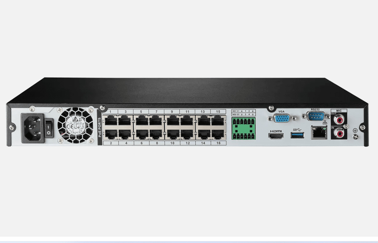 Lorex N862A64B 16-Channel 4K Fusion Series NVR with 4TB Hard Drive
