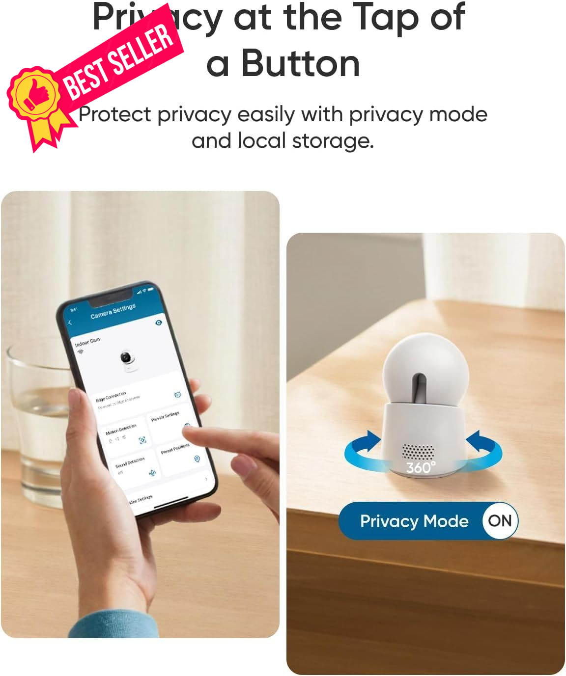 eufy Security 4K Indoor Camera E30-No Subscription,Work as Pet White