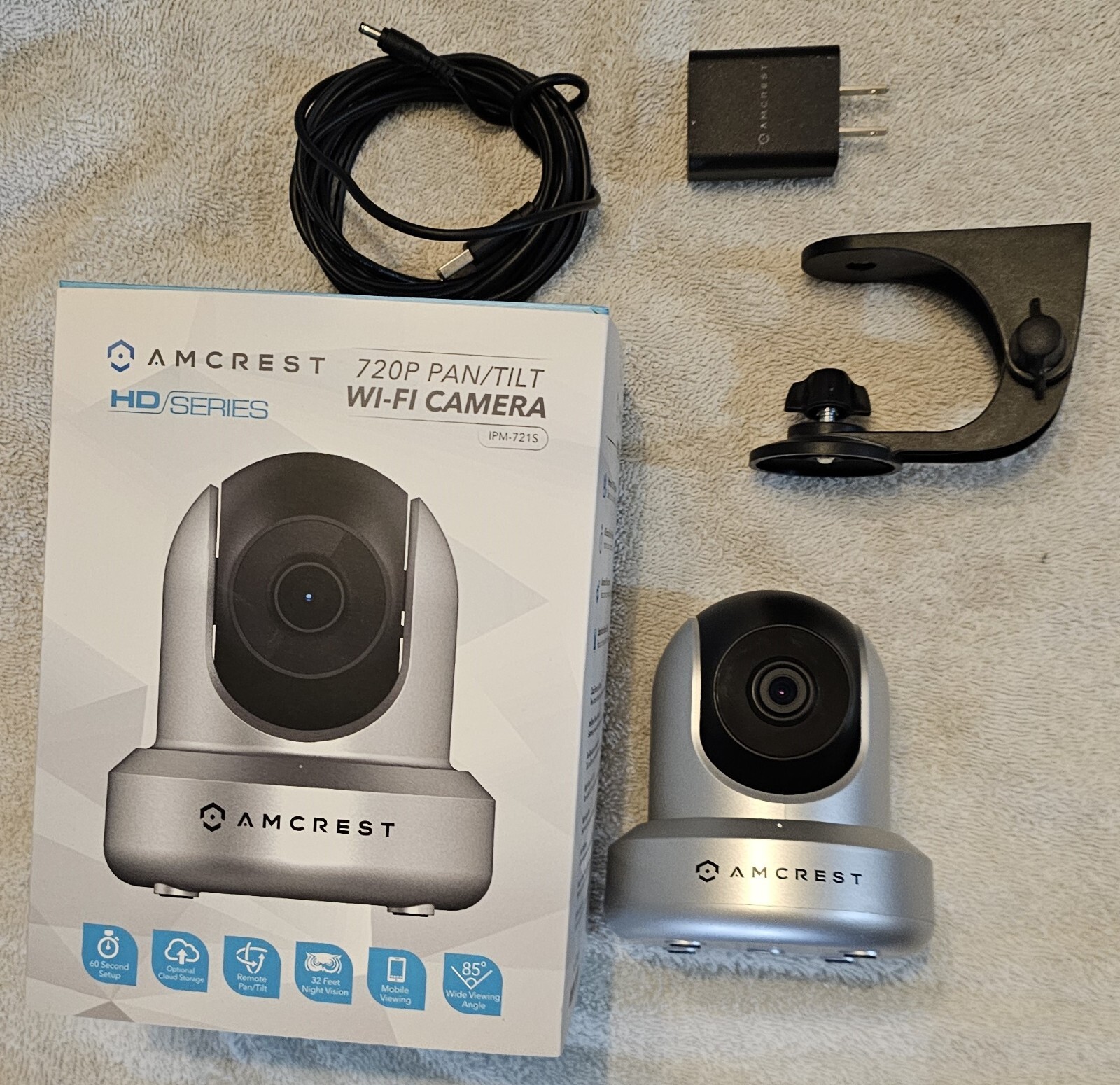 Amcrest HD Series 720p Wi-Fi Wireless IP Security Surveillance Camera IPM-721S