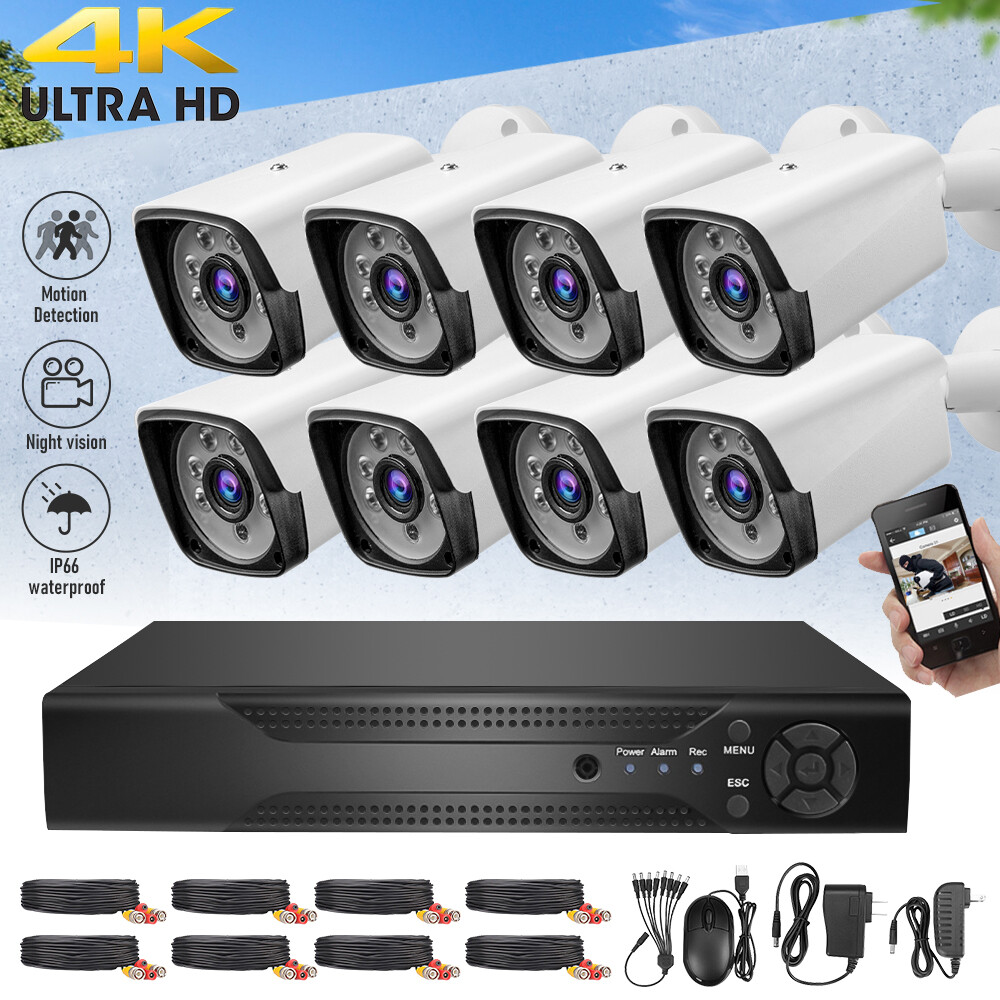 Lite 8CH 1080P 4K DVR Outdoor Night Camera Security Camera System DVR CCTV IP66