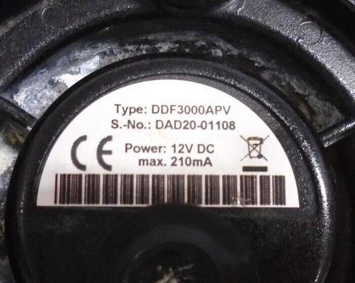 Used Dallmeier DDF3000APV | Cam In Pix Technology | 12V DC Color Mini Dome Black