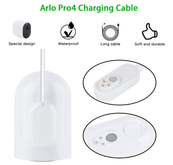 Arlo Camera Charger Outdoor&Indoor, Power for Arlo Pro 3, Arlo Pro 4, Arlo Ultra