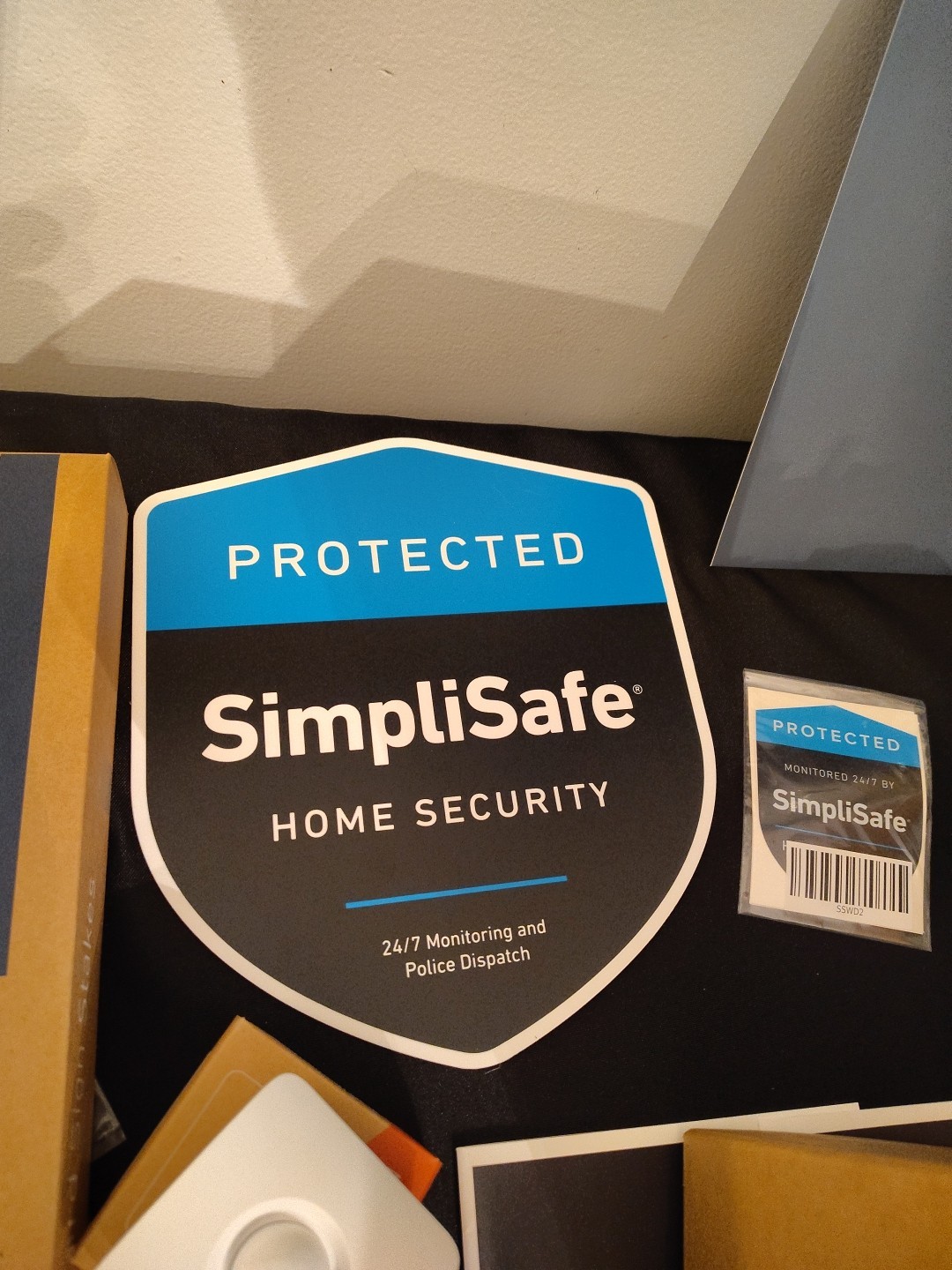 SimpliSafe Home Security 9pc system 24/7 Base Keypad Sensors Keyfob manuals +