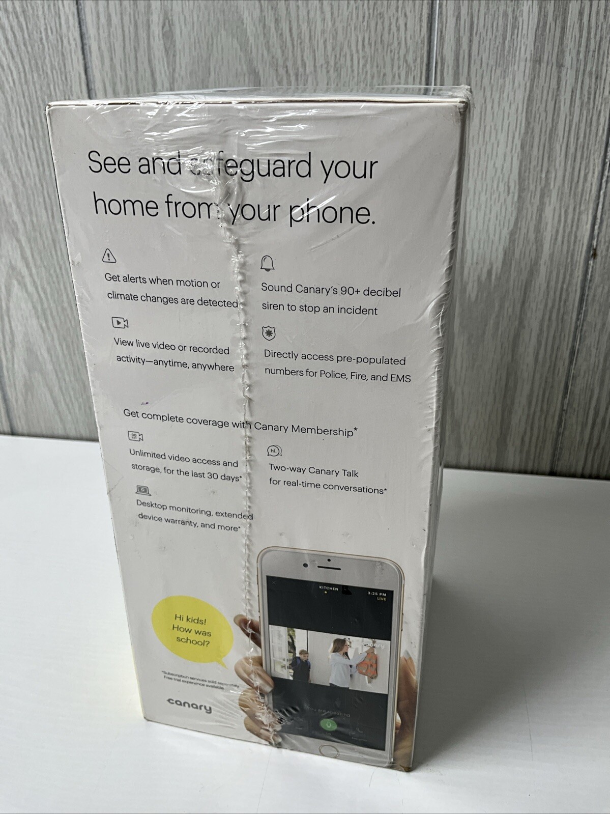 Canary CAN100USBK All-in-One Home Security Device – Black Sealed