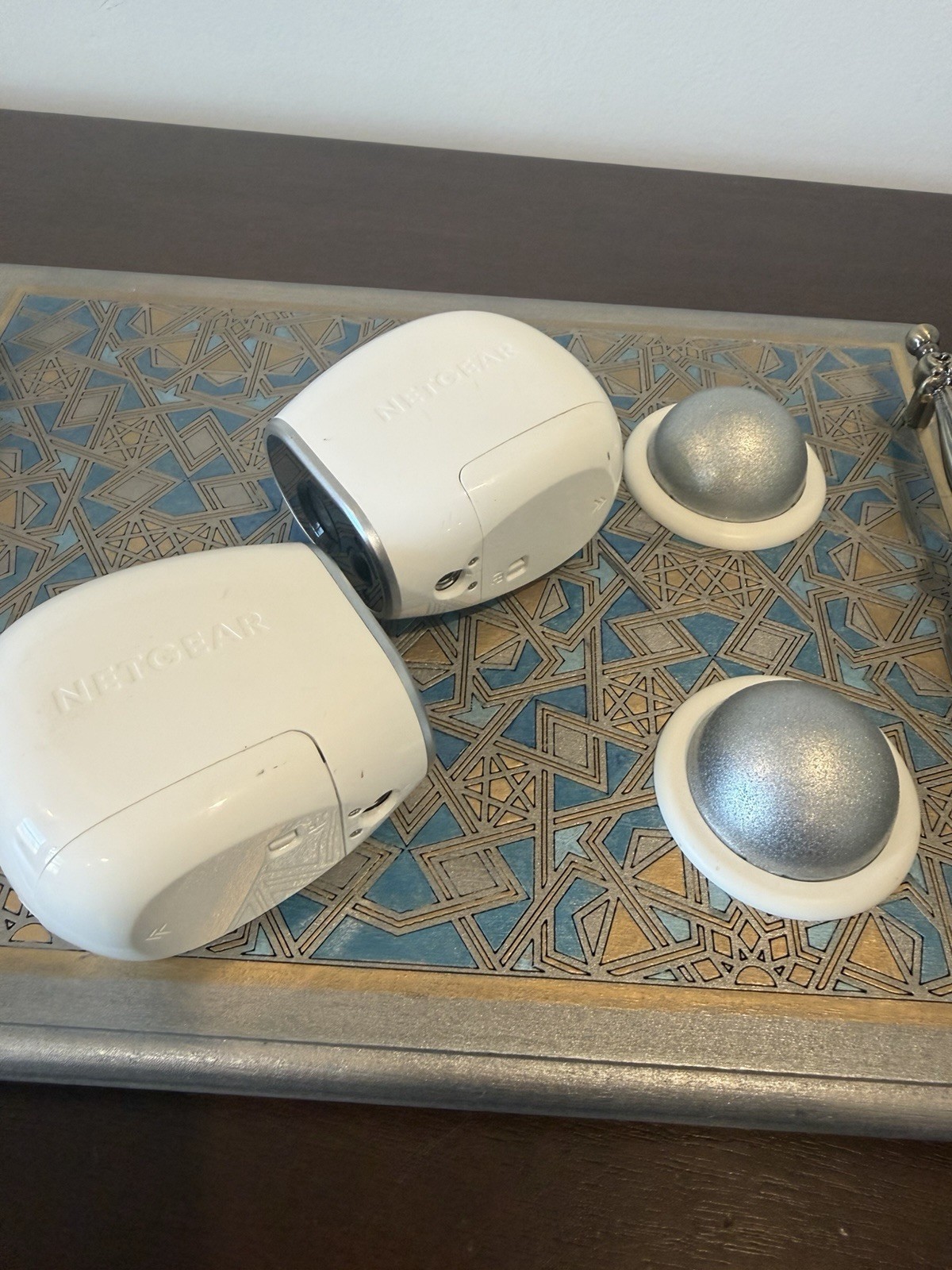 2 Netgear Arlo VMC3030 HD Indoor / Outdoor Camera, NO BATT –