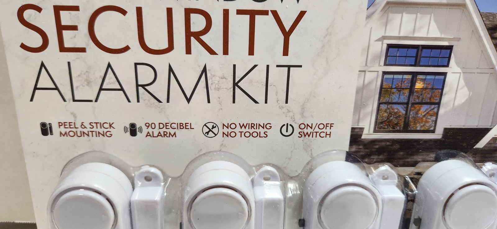 Space & Home Door & Window Security Kit New 5 Pack 90 Decibel Wireless