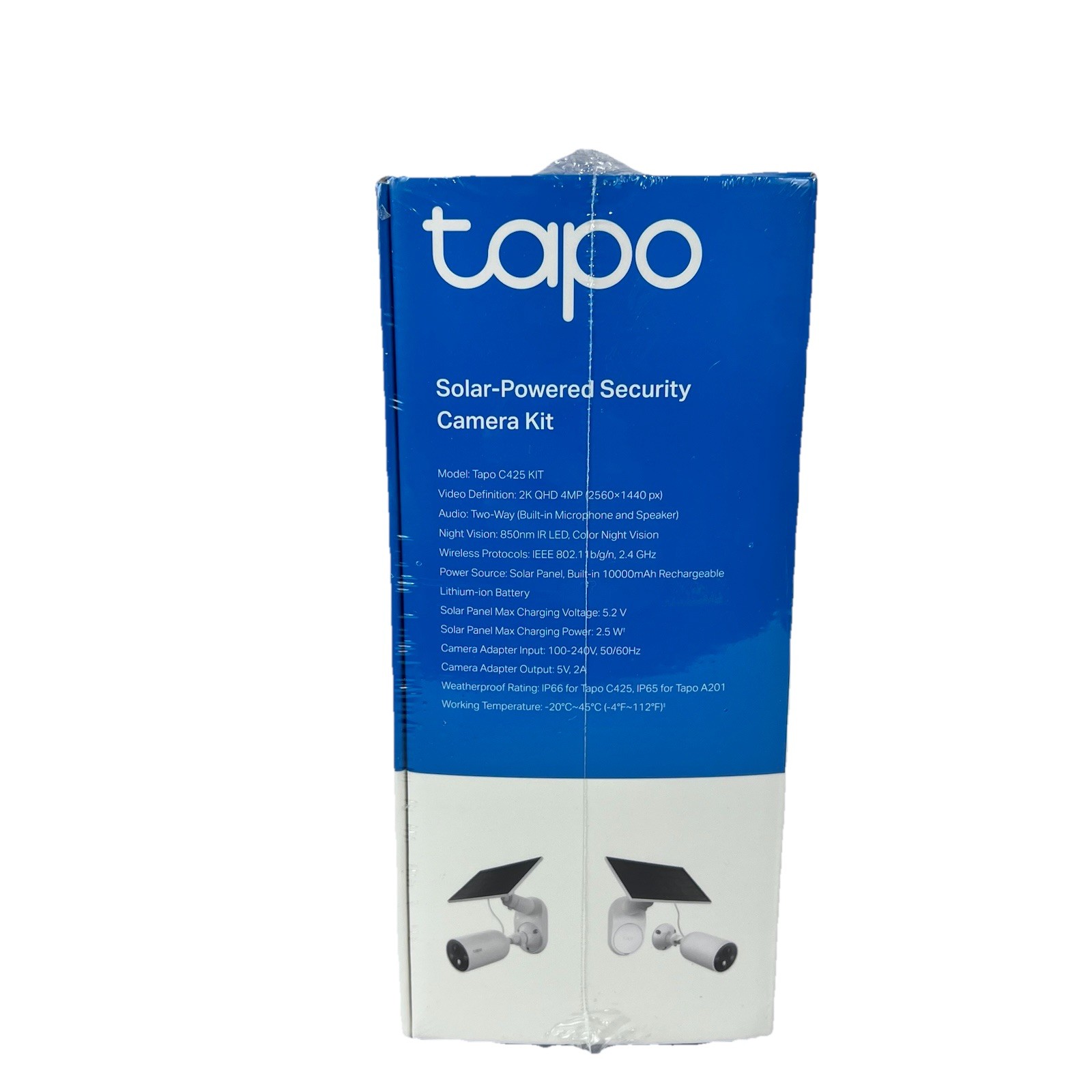 TP-LINK Tapo C425 Kit Solar-Powered Security Camera Kit 2K QHD New Sealed