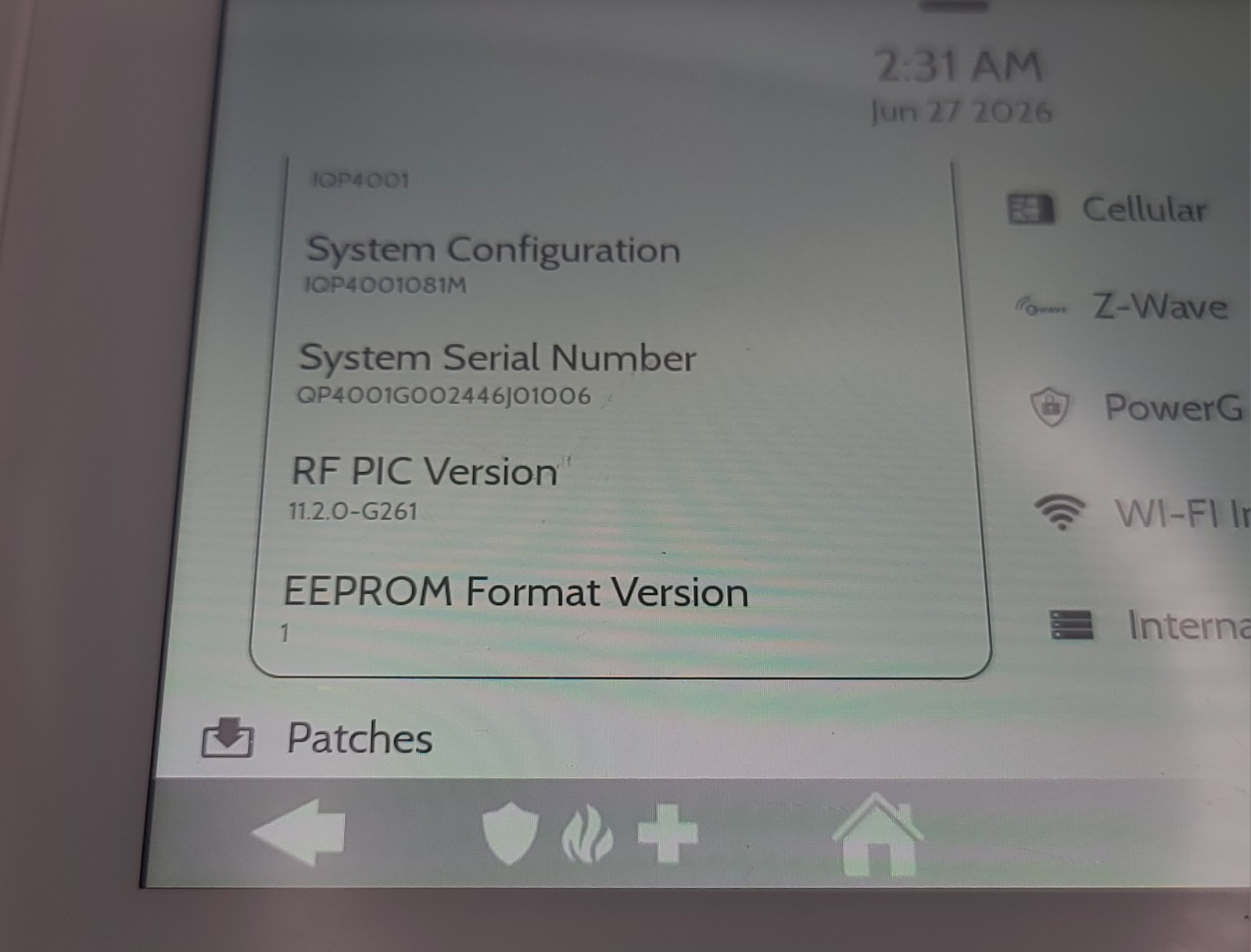 Qolsys IQ Panel 4 IQP4001 – Verizon – PARTS OR REPAIR – Linked To Account