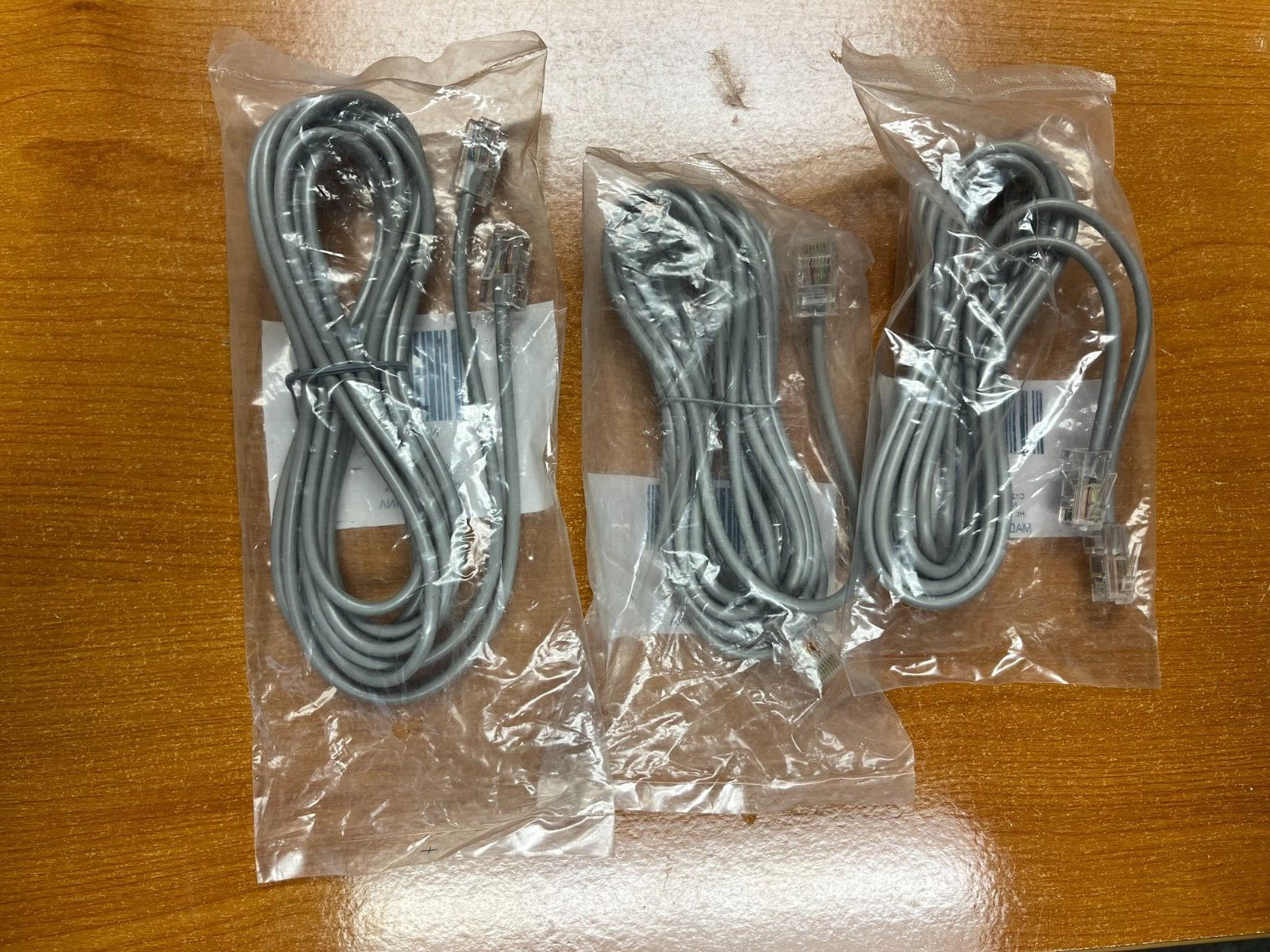 Set of 3 – Honeywell Ademco N1867 CORD,PHONE,8 POS, 10FT NEW