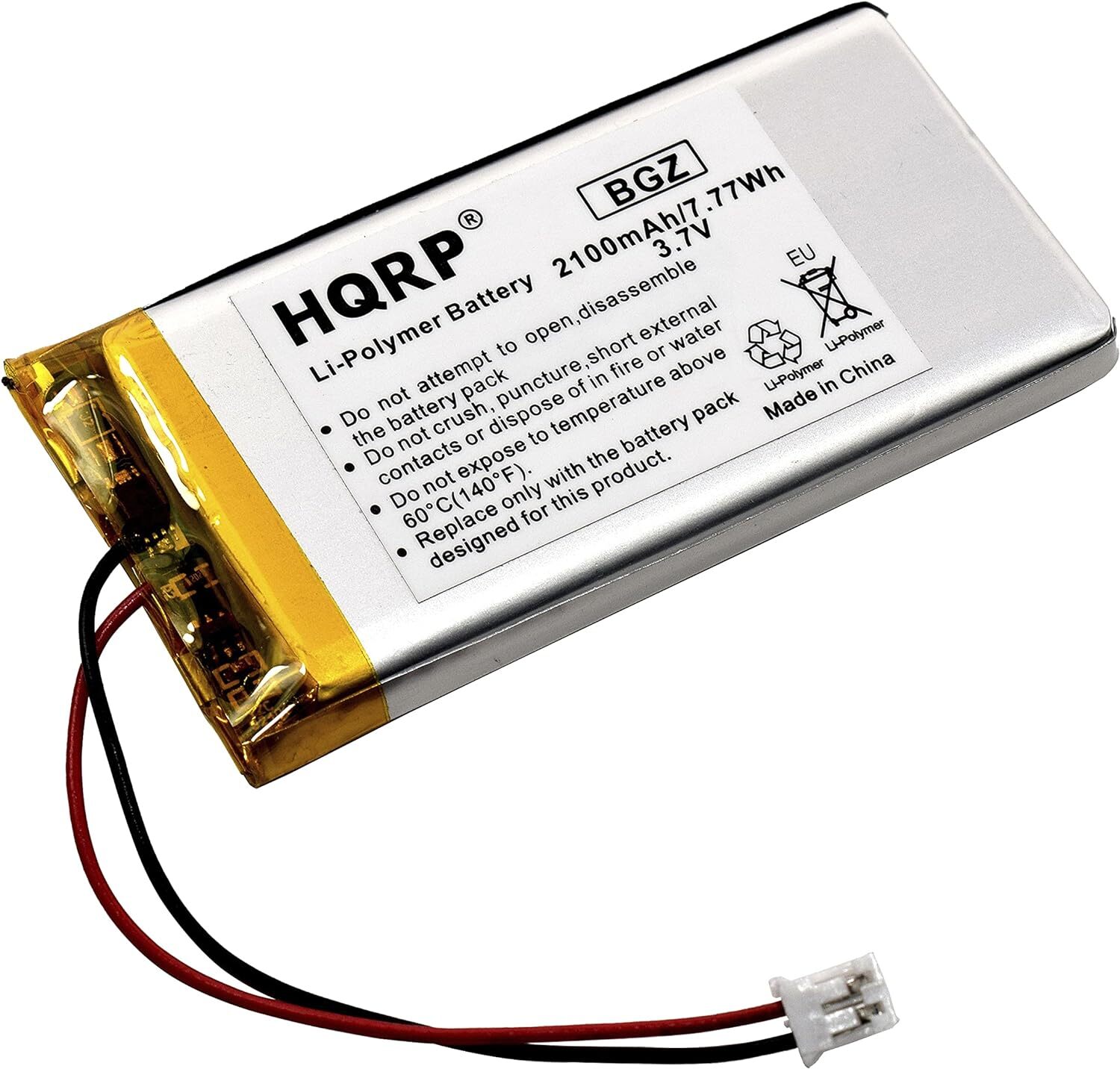 3.7v 2100mAh Battery for Uniden Guardian UDR Series Monitor, 634169 Replacement