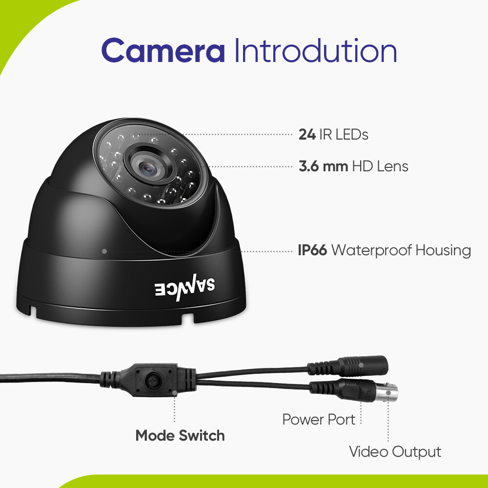 SANNCE 4in1 Full HD 1080P Video CCTV Security Camera Outdoor IR Night Vision