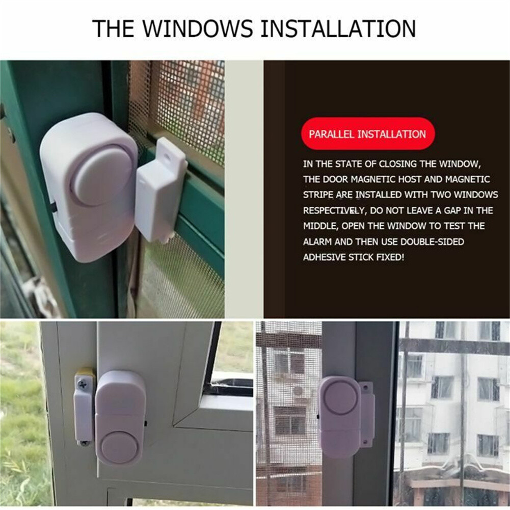 4PCS Wireless Home Window Door Burglar Security Alarm System Magnetic Sensor USA