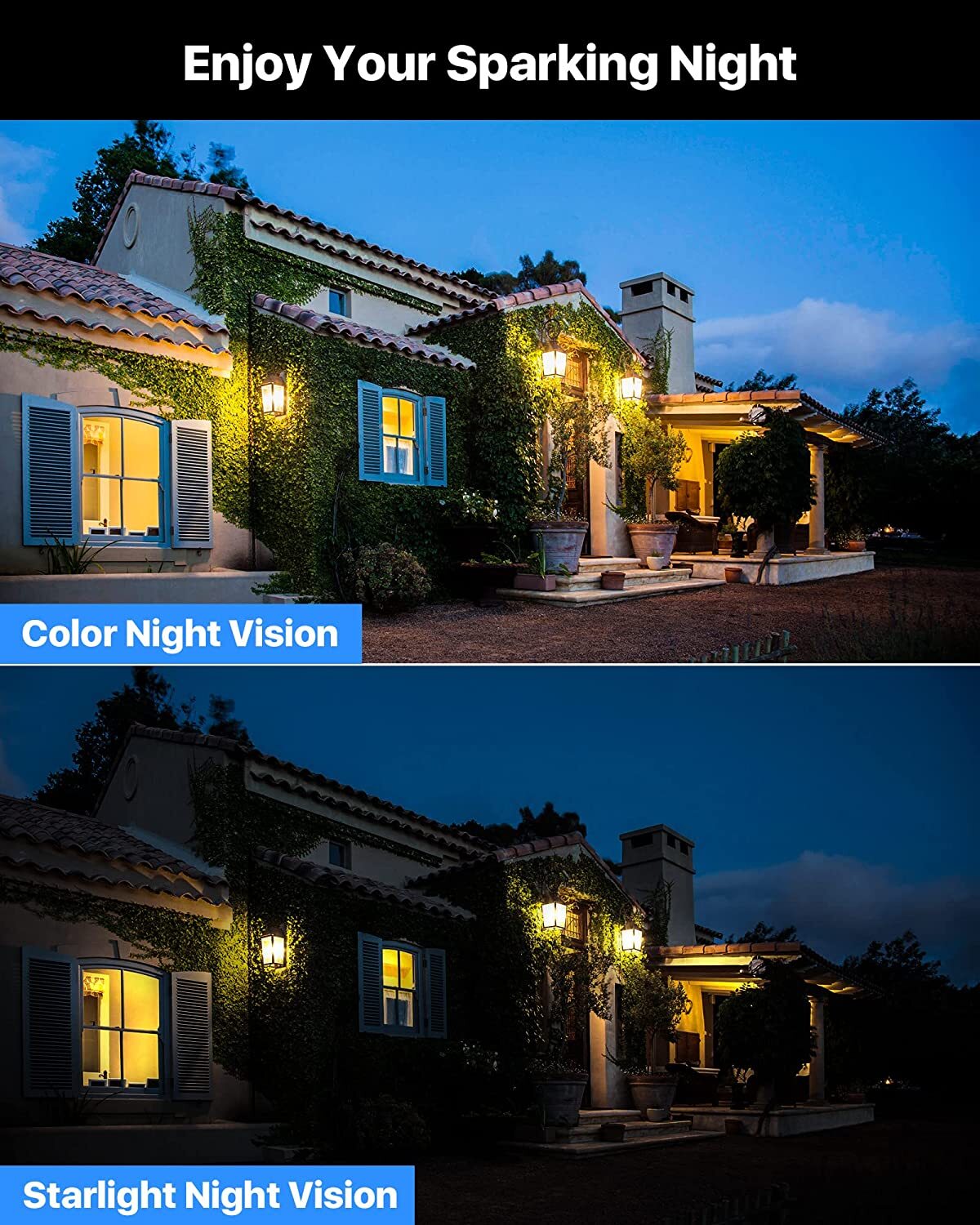 ZOSI PoE 5MP Security Color Night Vision IP Camera Metal Outdoor CCTV System