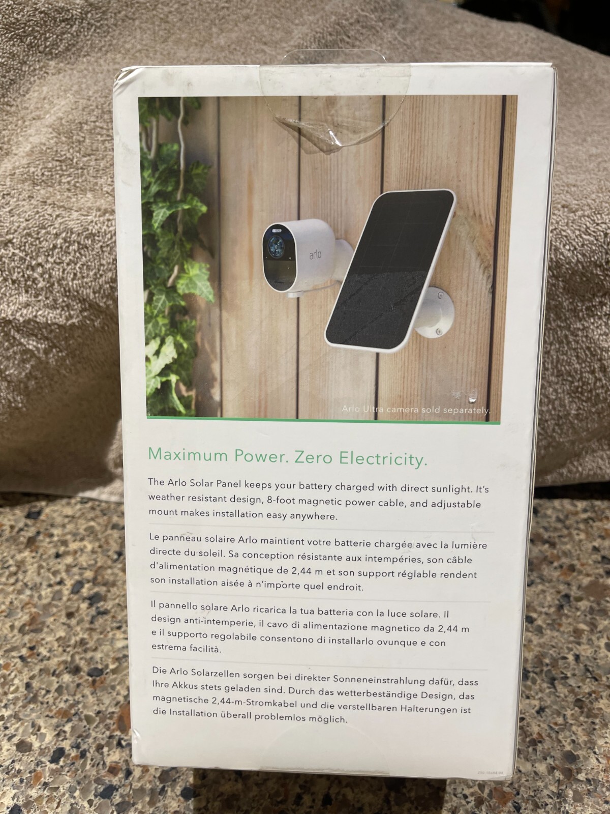 NEW! Arlo Solar Panel Charger VMA5600-10000S For Arlo Ultra & Arlo Pro 3 Cameras