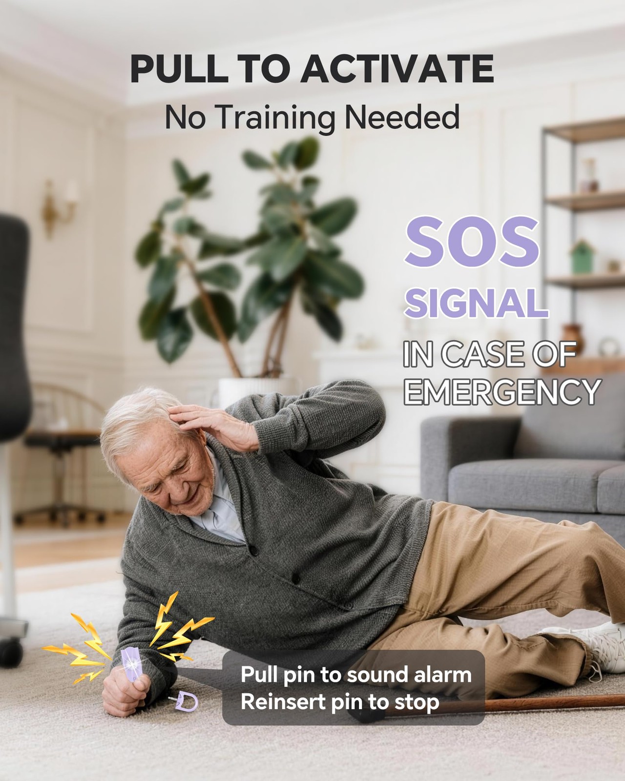Safe Sound Personal Alarm, 2 Pack 130 dB Loud Siren Song Emergency Security A…