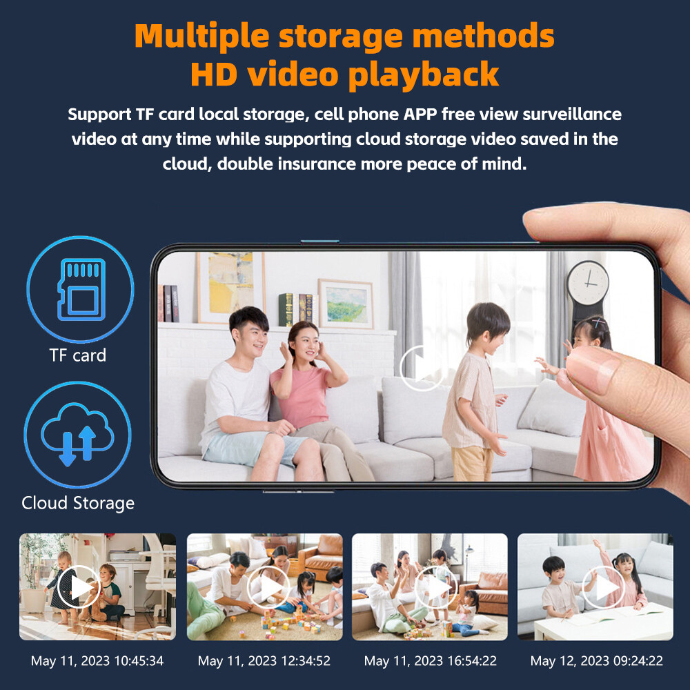 Towell 5G WIFI Camaras De Seguridad Exterior Inalambrica Con Vision Nocturna HD