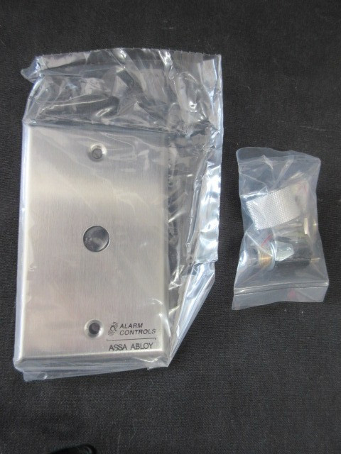 Alarm Controls RP-26A Stainless Steel Remote Plate w/Recessed Push Button, NIB