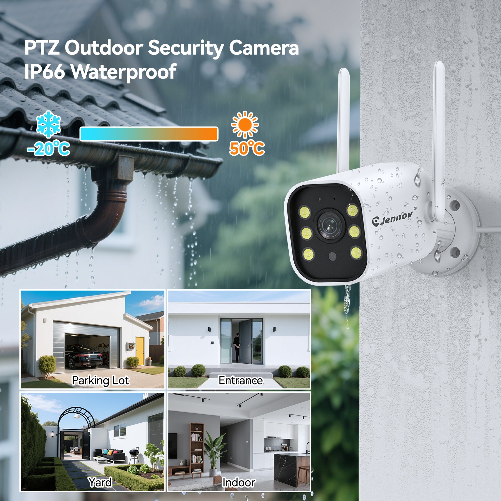 5MP Wireless IP Security Camera System APP Outdoor Wifi Night Vision 1TB NVR