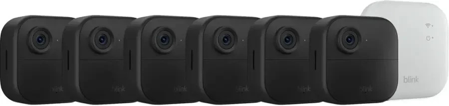 Blink Security Cameras 6 Camera Set Outdoor 4 XR with Sync Module HD Wireless