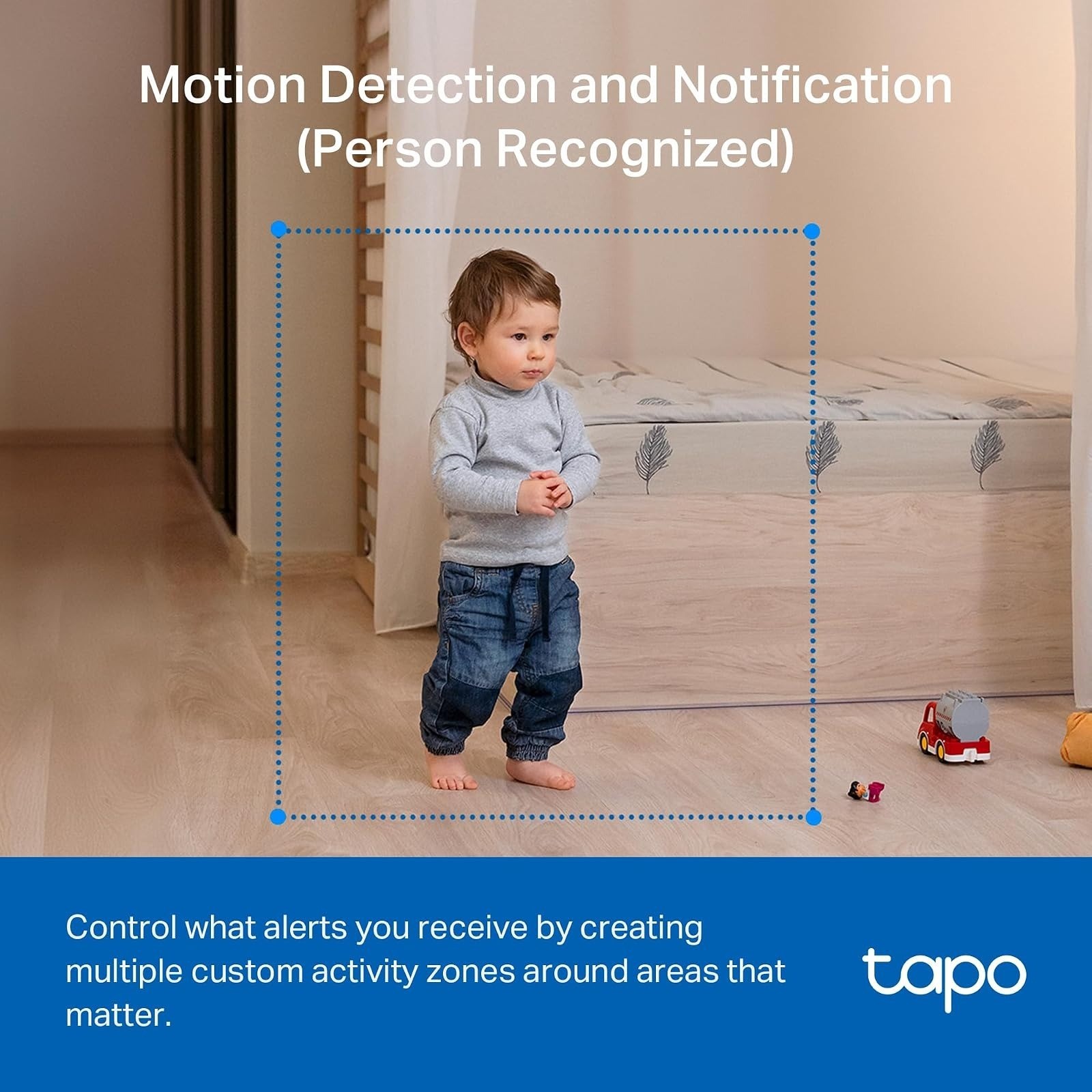 1080P Indoor Pan/Tilt Security Camera – Night Vision, 2-Way Audio, Black