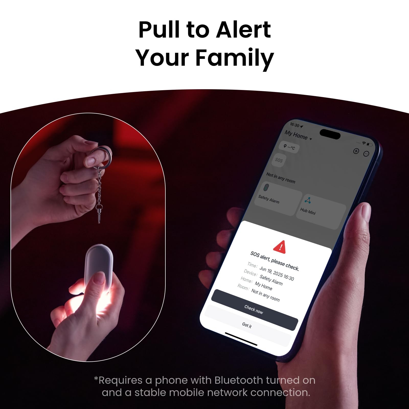 130 dB Personal Safety Alarm for Women with Apple Find My APP, Extra-Loud Sir…