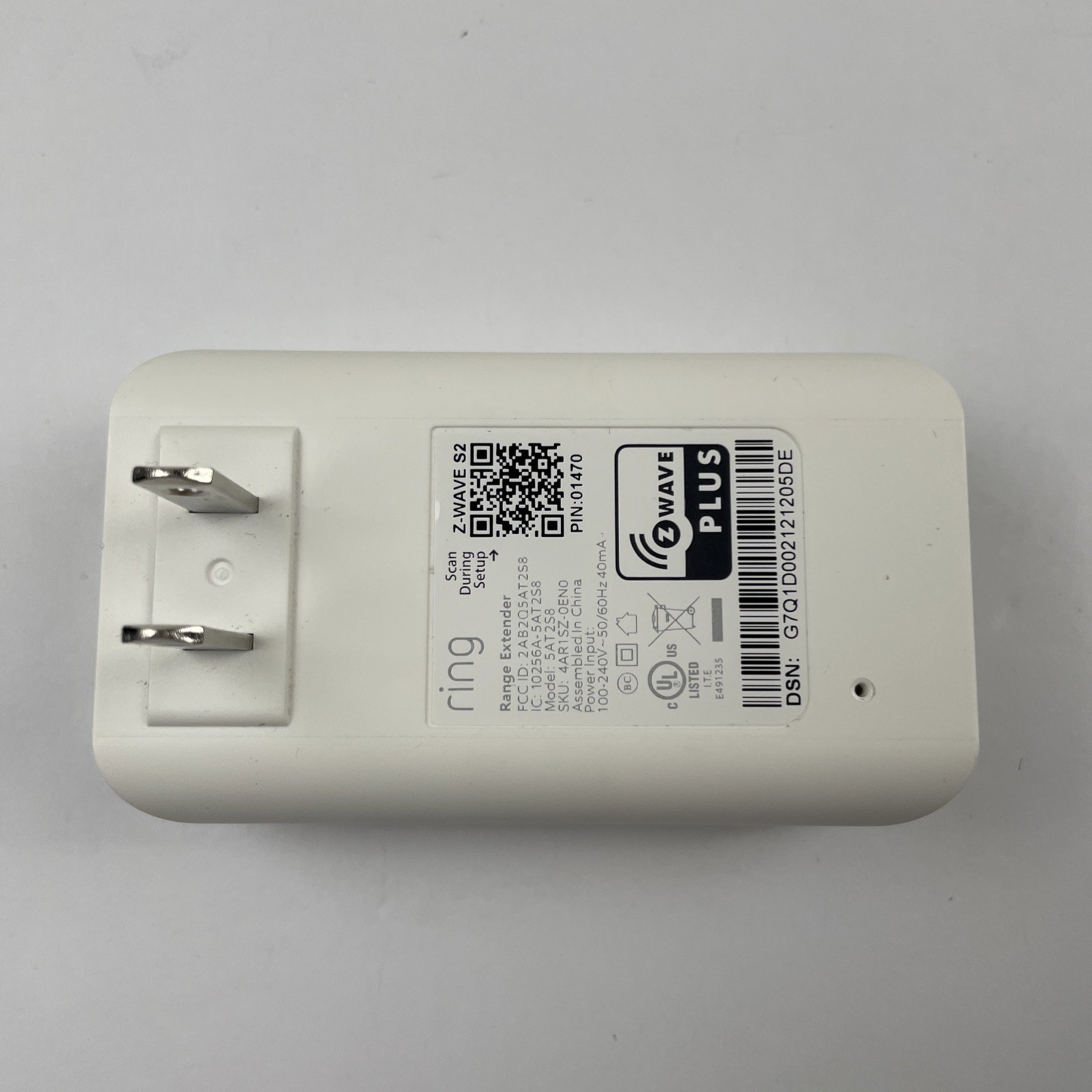 Ring Alarm – Range Extender – Z Wave Plus 2nd Gen (5AT2S8)