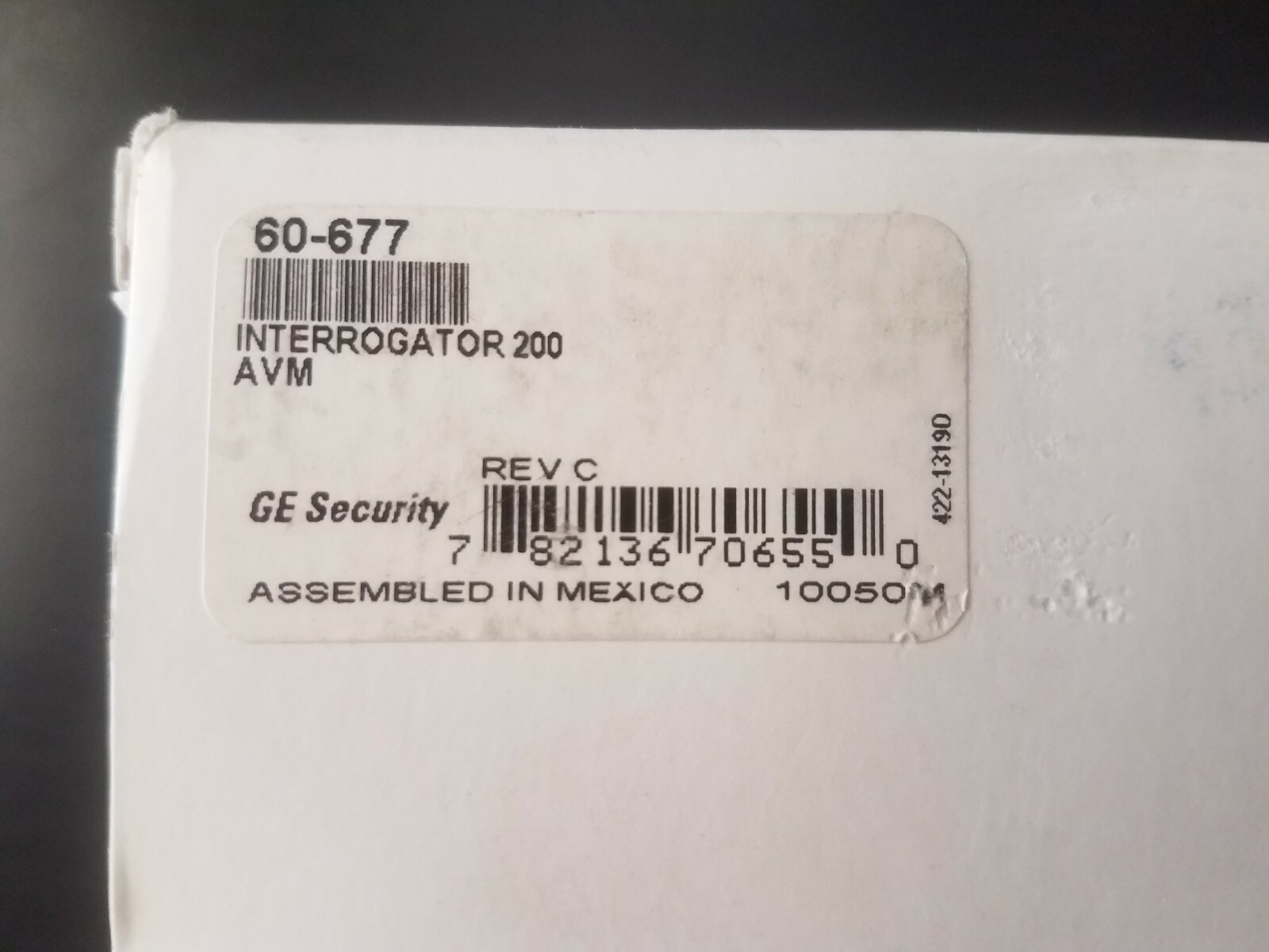 GE SECURITY 60-677 INTERROGATOR AUDIO VERIFICATION MODULE 2 WAY AVM CONCORD