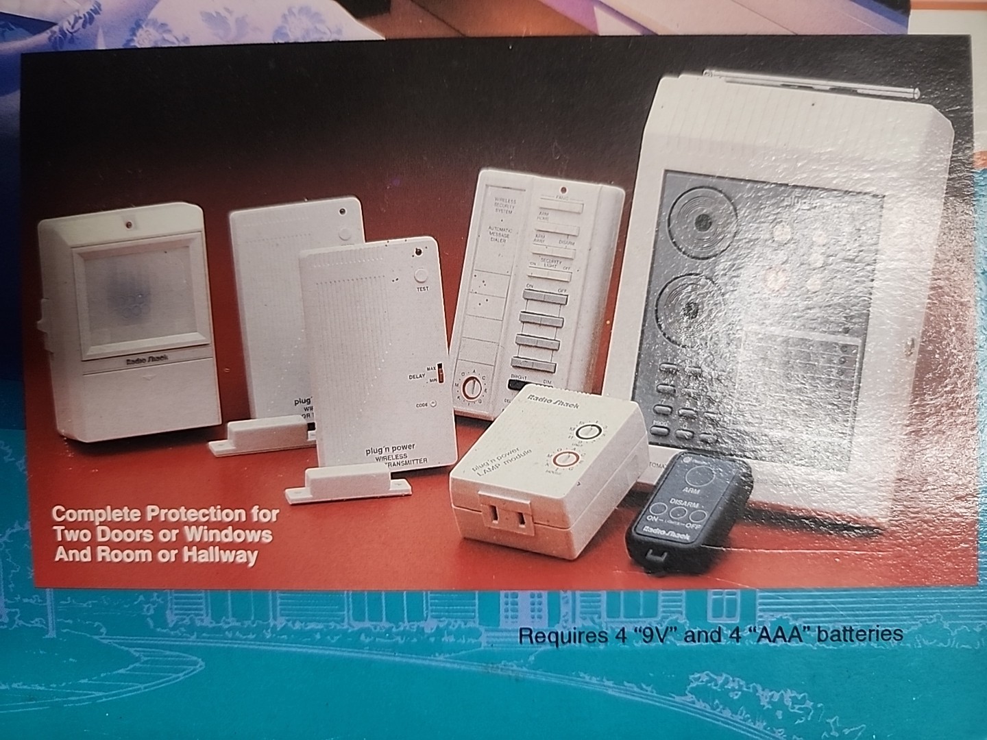 Vintage Radio Shack Wireless Home Security System w/ Phone Dialer 61-2610 (BT3)