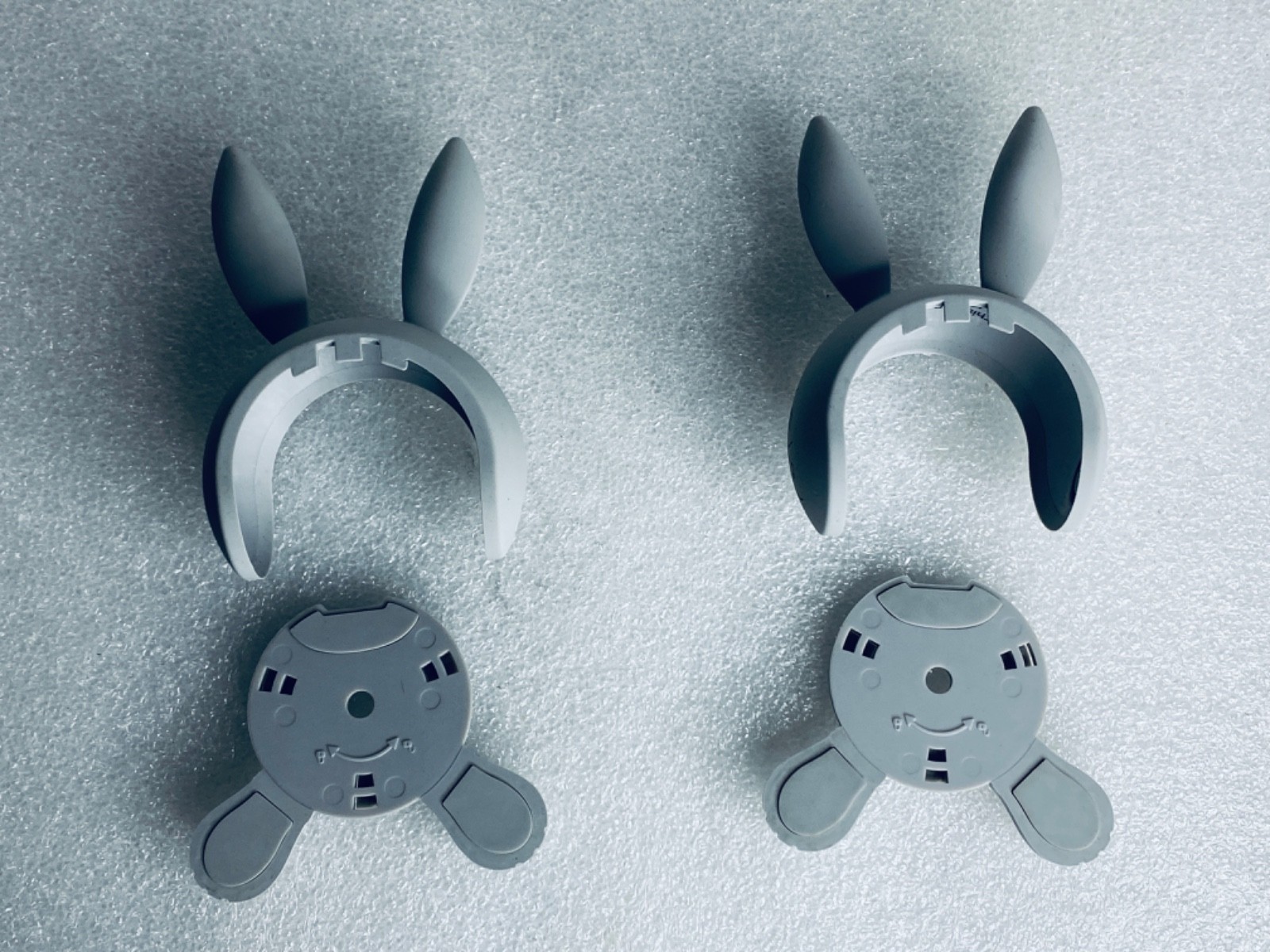 lot Of 2-Arlo Bunny Monitor Top Ear/Bottom Feet Attachments For ABC1000 – READ