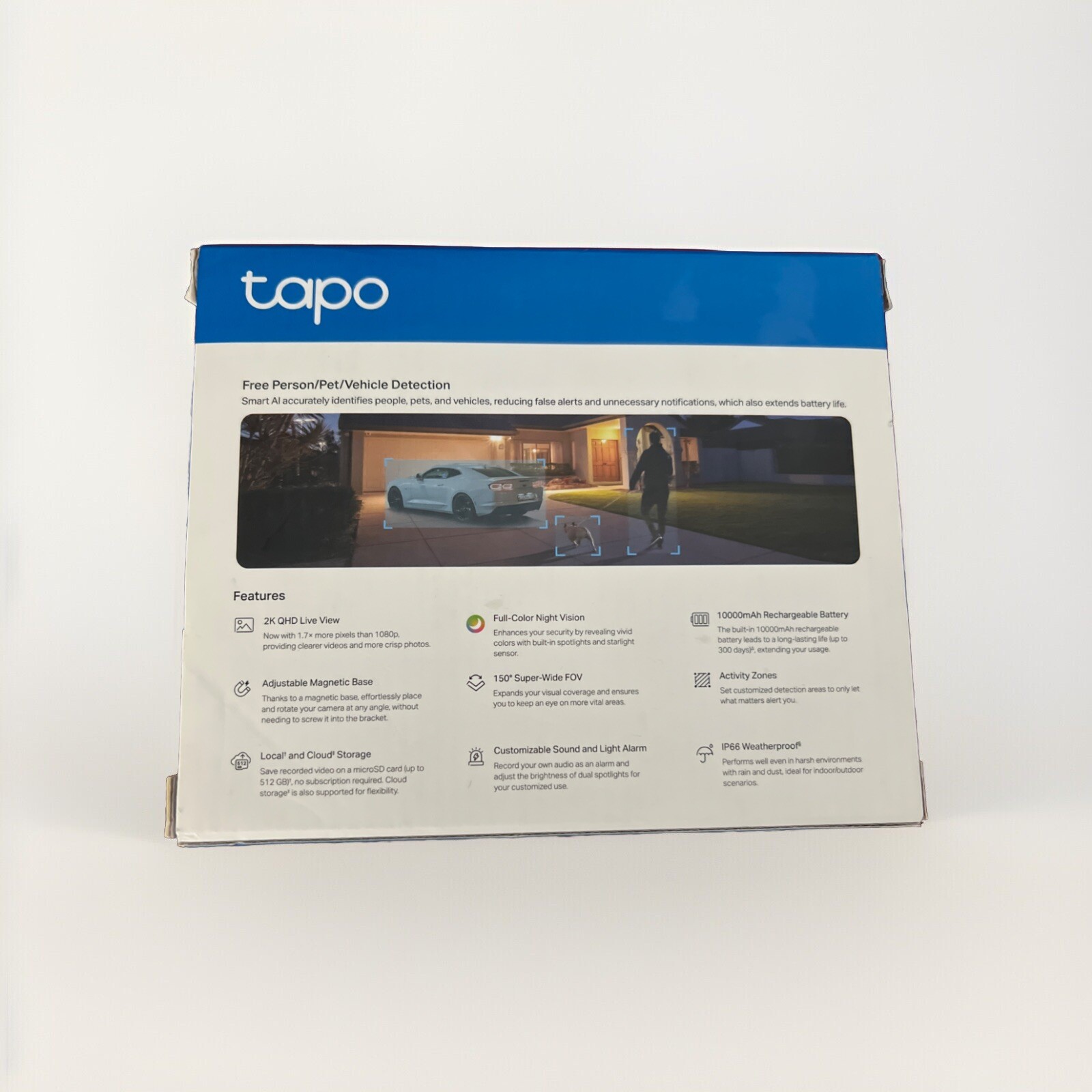 TP-Link Tapo Wire-Free MagCam, Indoor/Outdoor 2K Battery Powered Smart Security