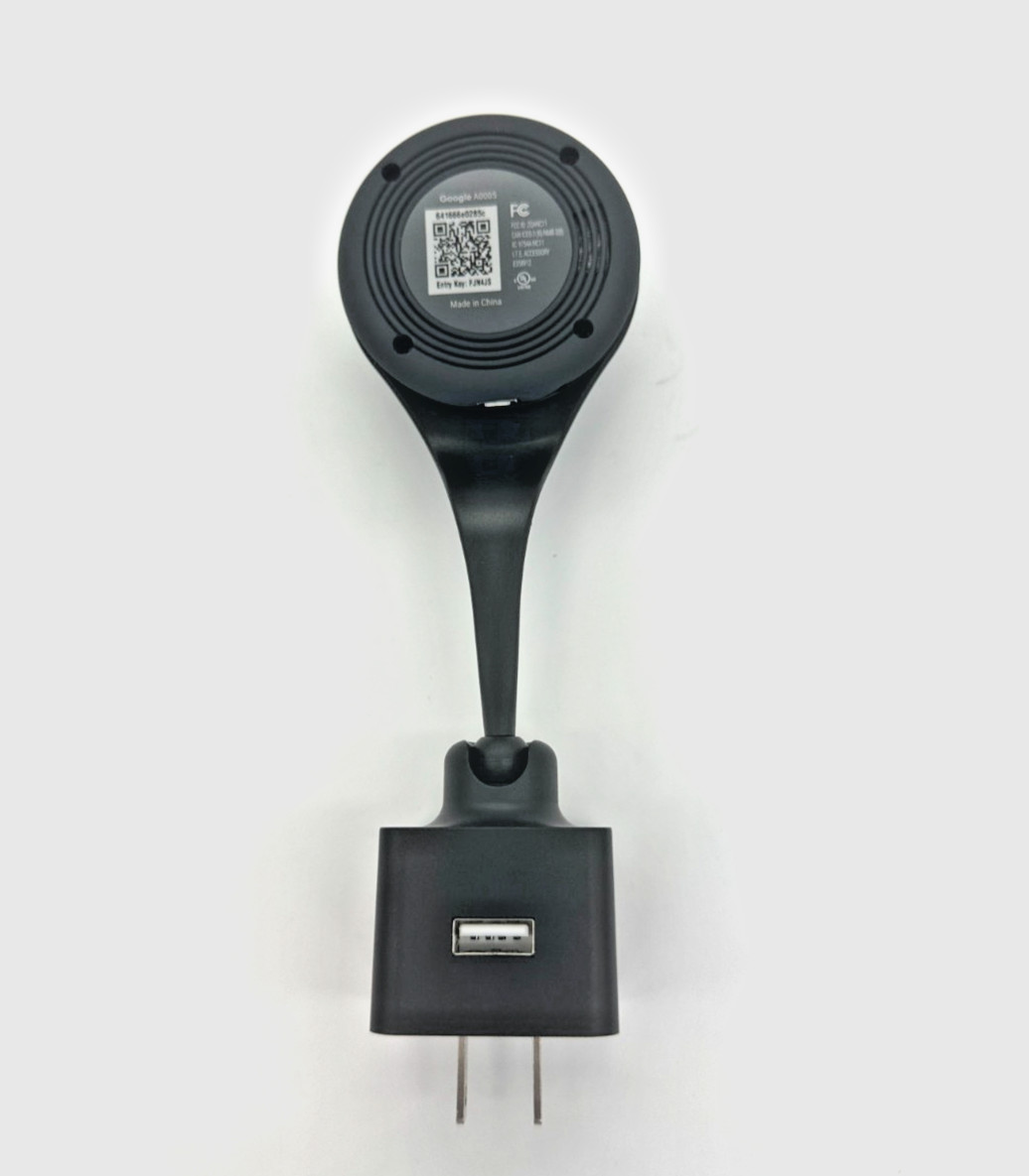 Used Google Nest Indoor Camera A0005 1st Gen Night Vision with USB Wall Mount WT
