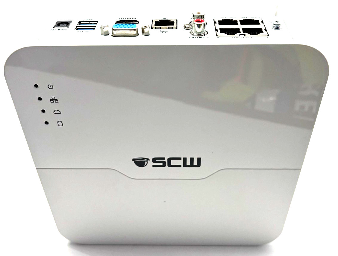 SCW 4 Camera Security System Kit 1080P IP Cameras + 4K NVR w/ HDD NEW