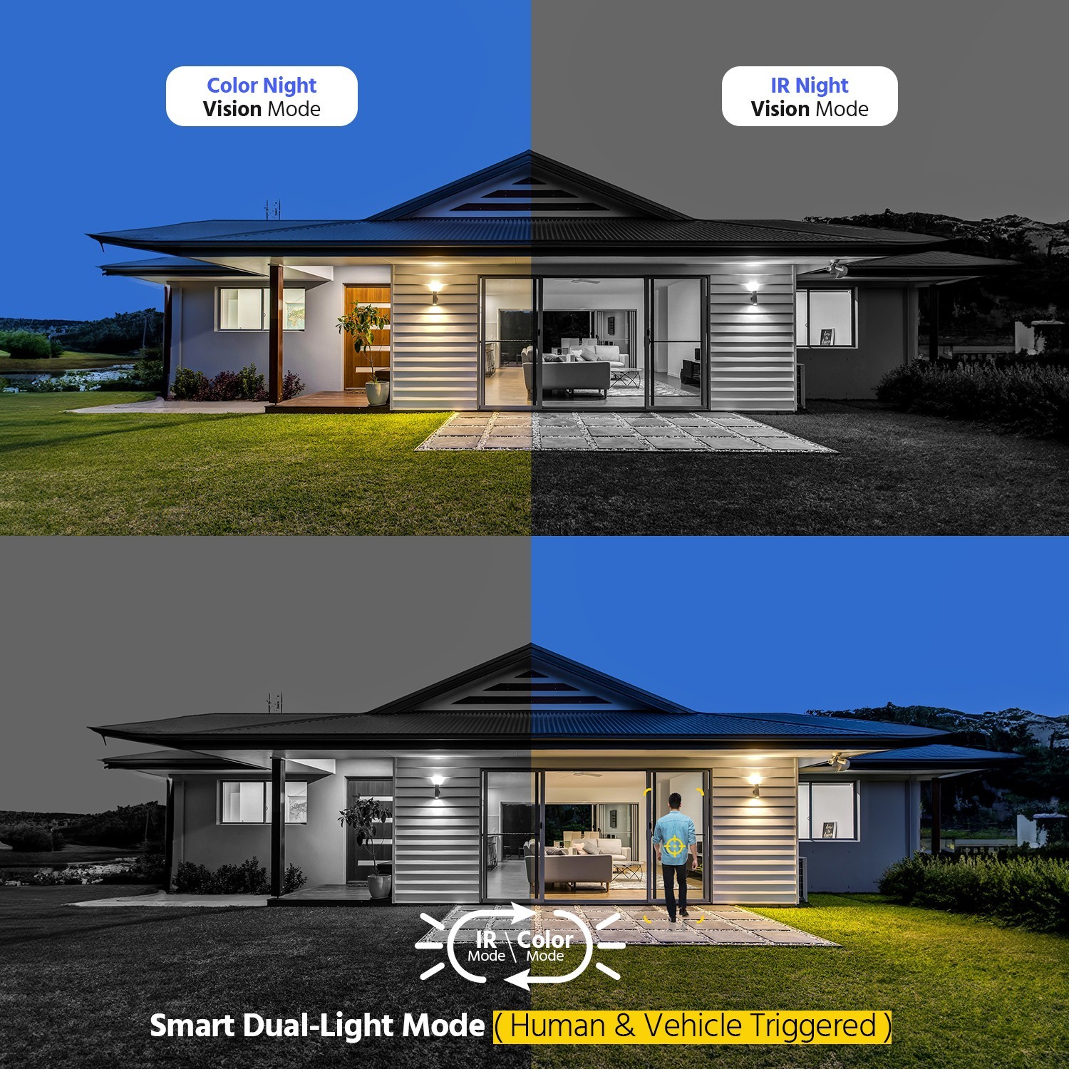 ANNKE 16CH 4K DVR 5MP Audio Security Camera System Color Night AI Motion H.265+