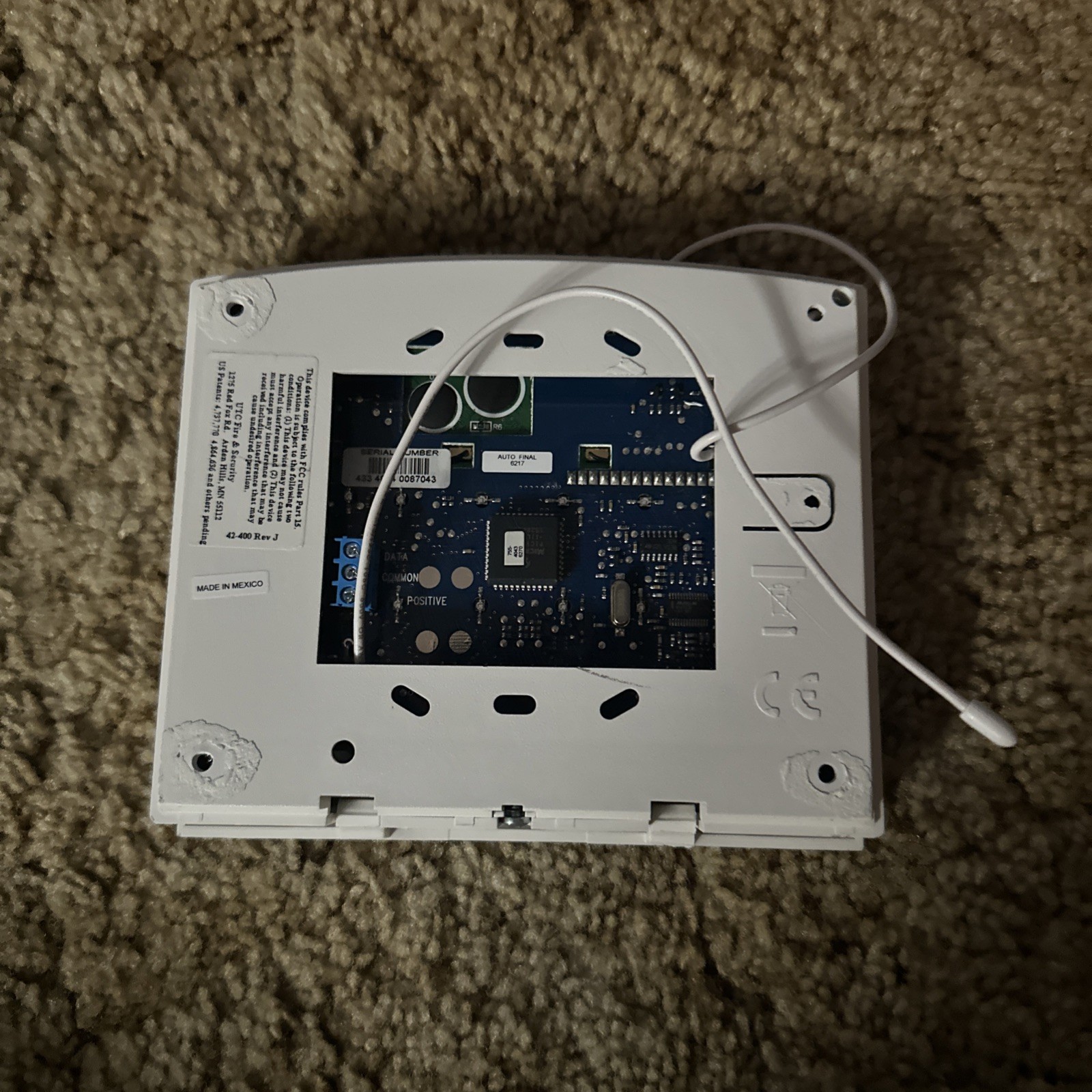 GE INTERLOGIX Security 42-400 Rev J Alarm Panel WORKS