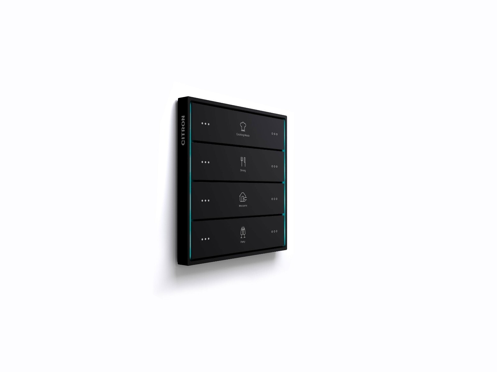 KNX KEYPAD 8 BUTTONS CITRON SQUARE OR RECTANGULAR LUXURY