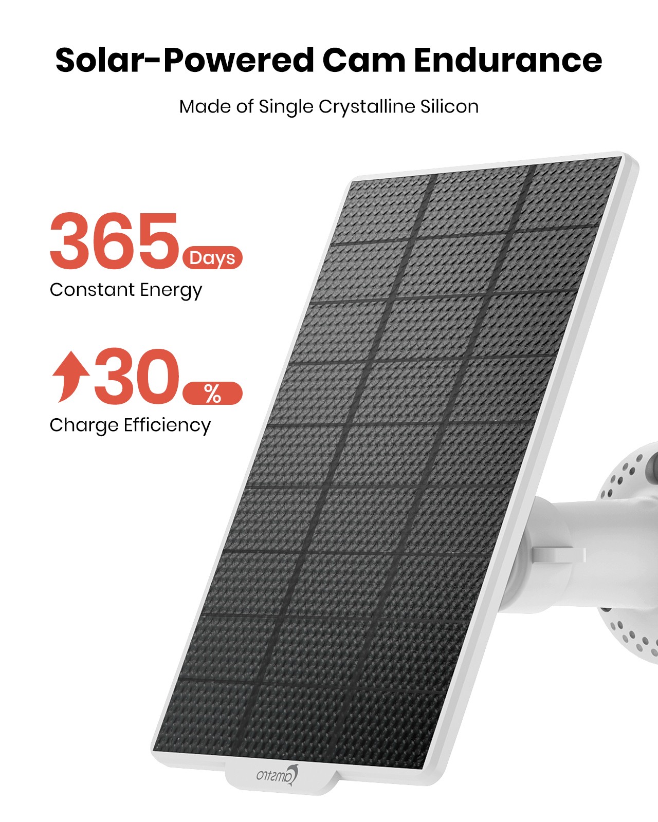 CAMSTRO 3MP PT Wireless IP Security Camera Solar Battery Color Night 2 Way Audio