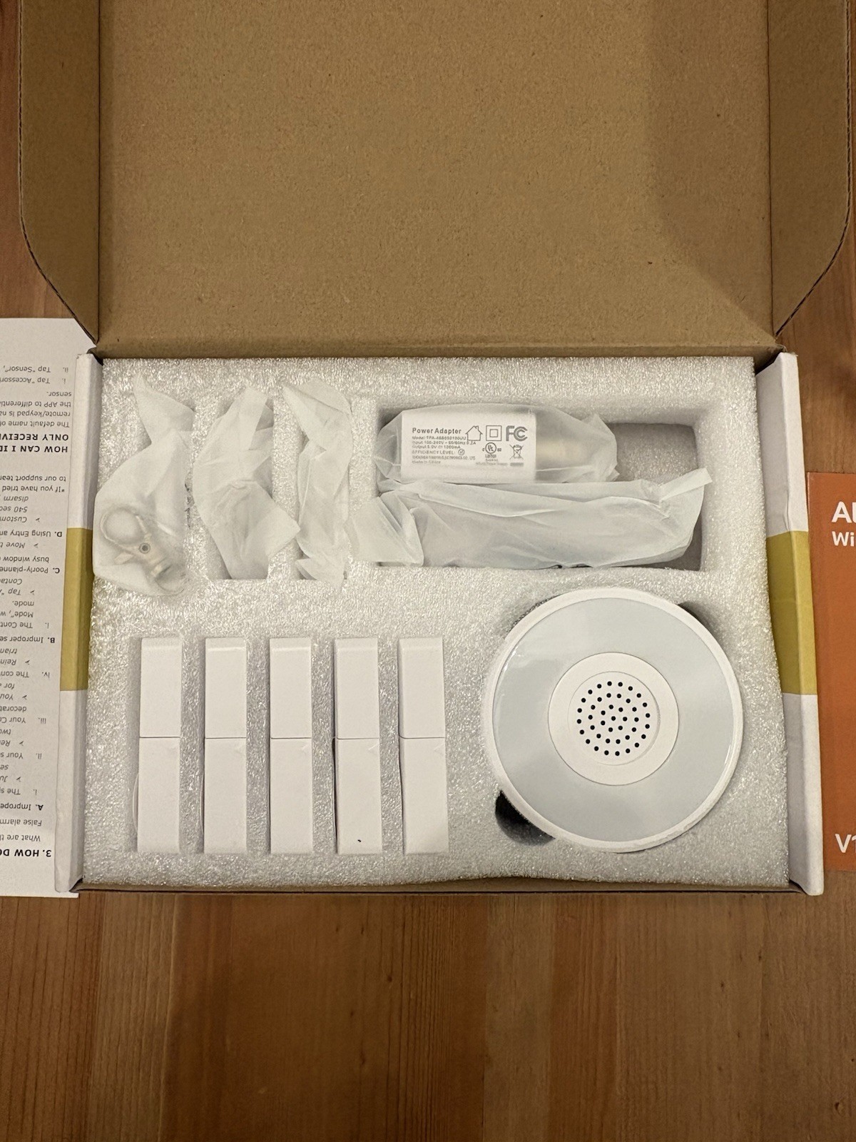 Tolviviov Alarm Wireless Home Security System V1 8 Piece Kit New Open Box Safety