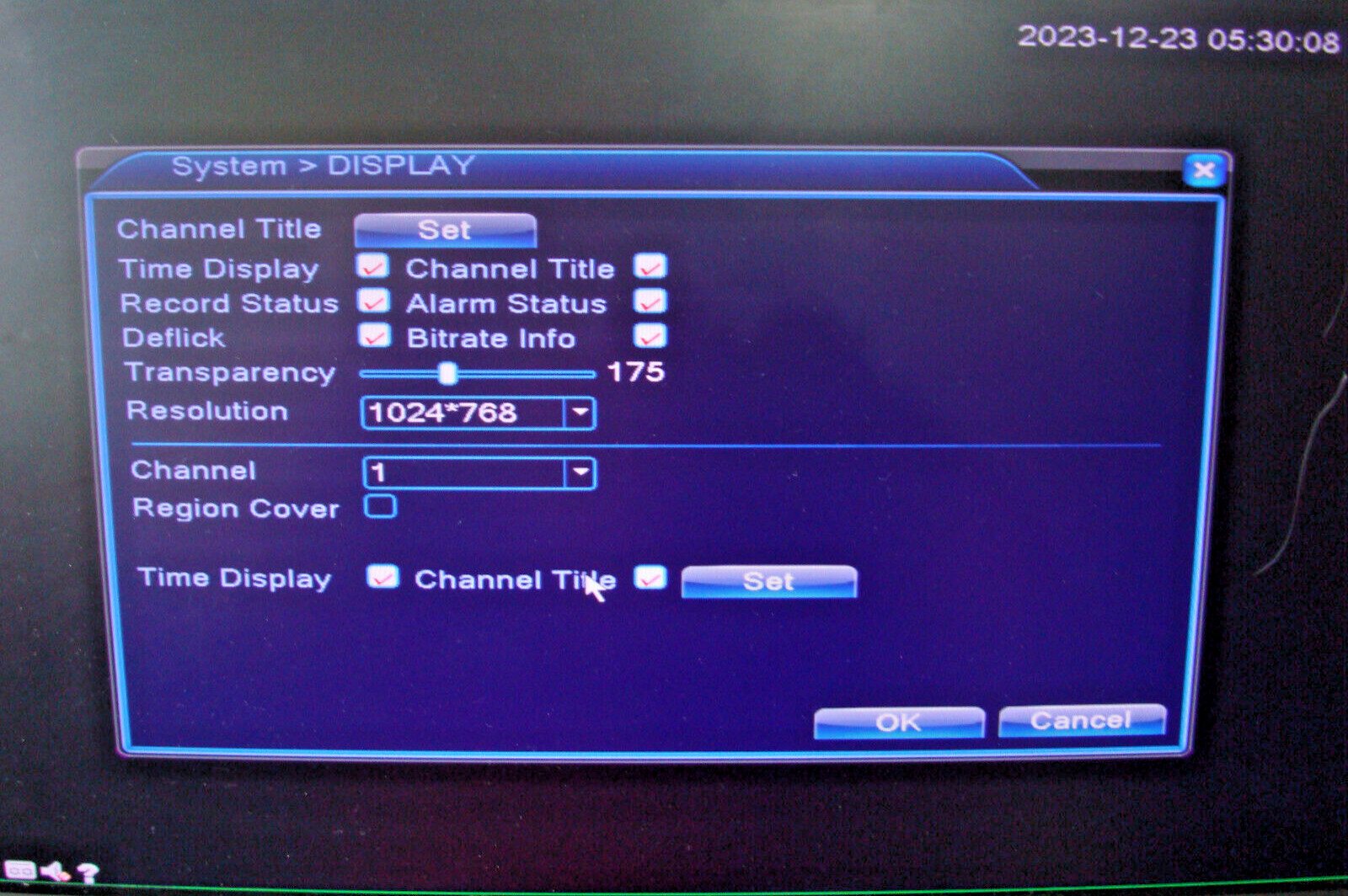 SANNCE DU-L81A1T 8 Ch DVR w/ 1 TB Formatted Hard Drive with Accessories