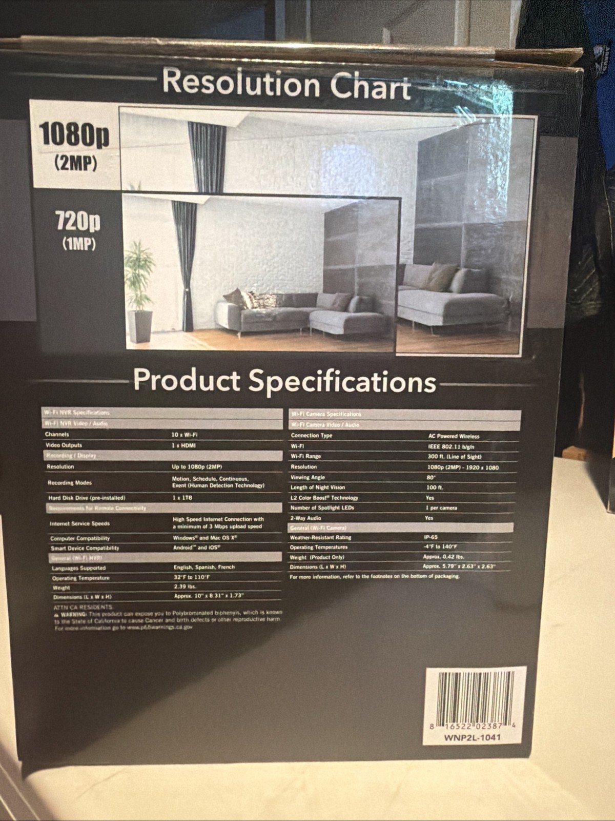 Night Owl 1080p Wi-Fi Security System 10 Channel Wi-Fi 4 Wi-Fi IP Cameras .