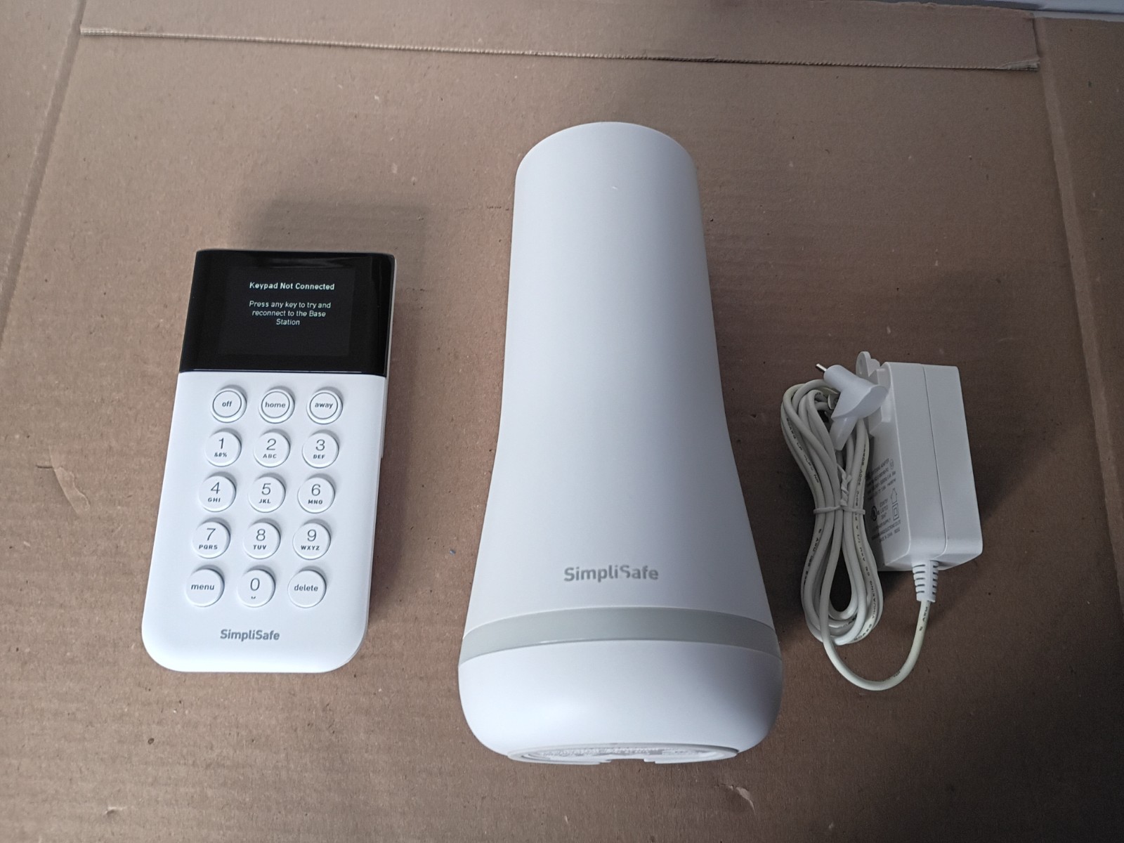 Set of 2 SimpliSafe SSBS3 WiFi Base Stations and SSKP3 Wireless Keypad