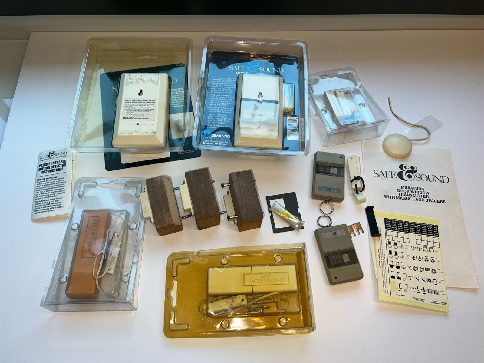 Lot Of Vintage Alarm System Components Safe & Sound | Used Untested As Is