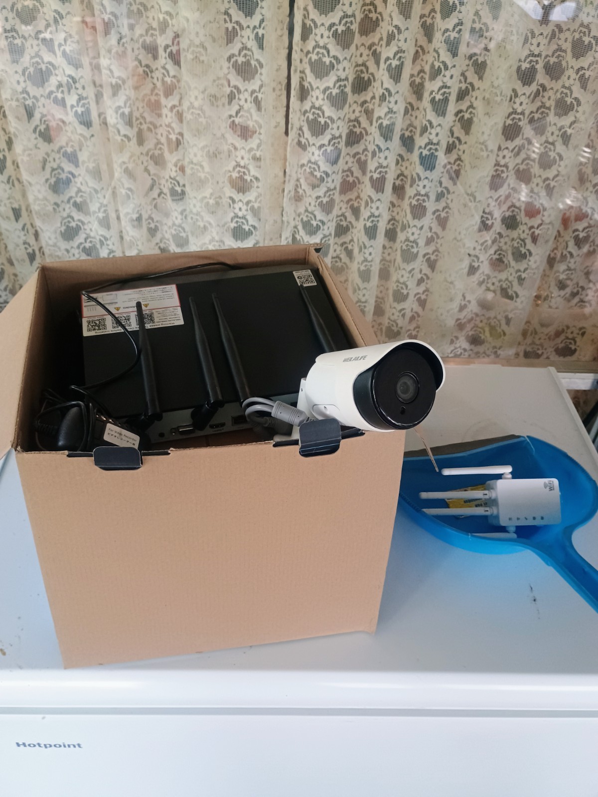OHWOAI 4K Ultra 8.0MP PoE Security Camera System w/ 4 Cameras & 2 Way Audio