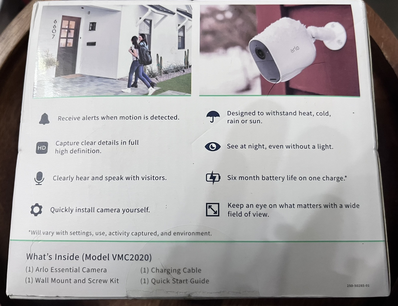 Arlo Wireless Camera Security Surveillance VMC2020W-100NAS 1080p Indoor/outdoor