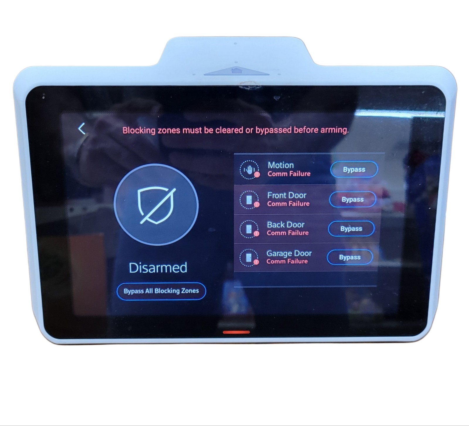 Xfinity Home Security 8″ LCD Touchscreen Control Panel TCHT2AA0 Don’t Have Code