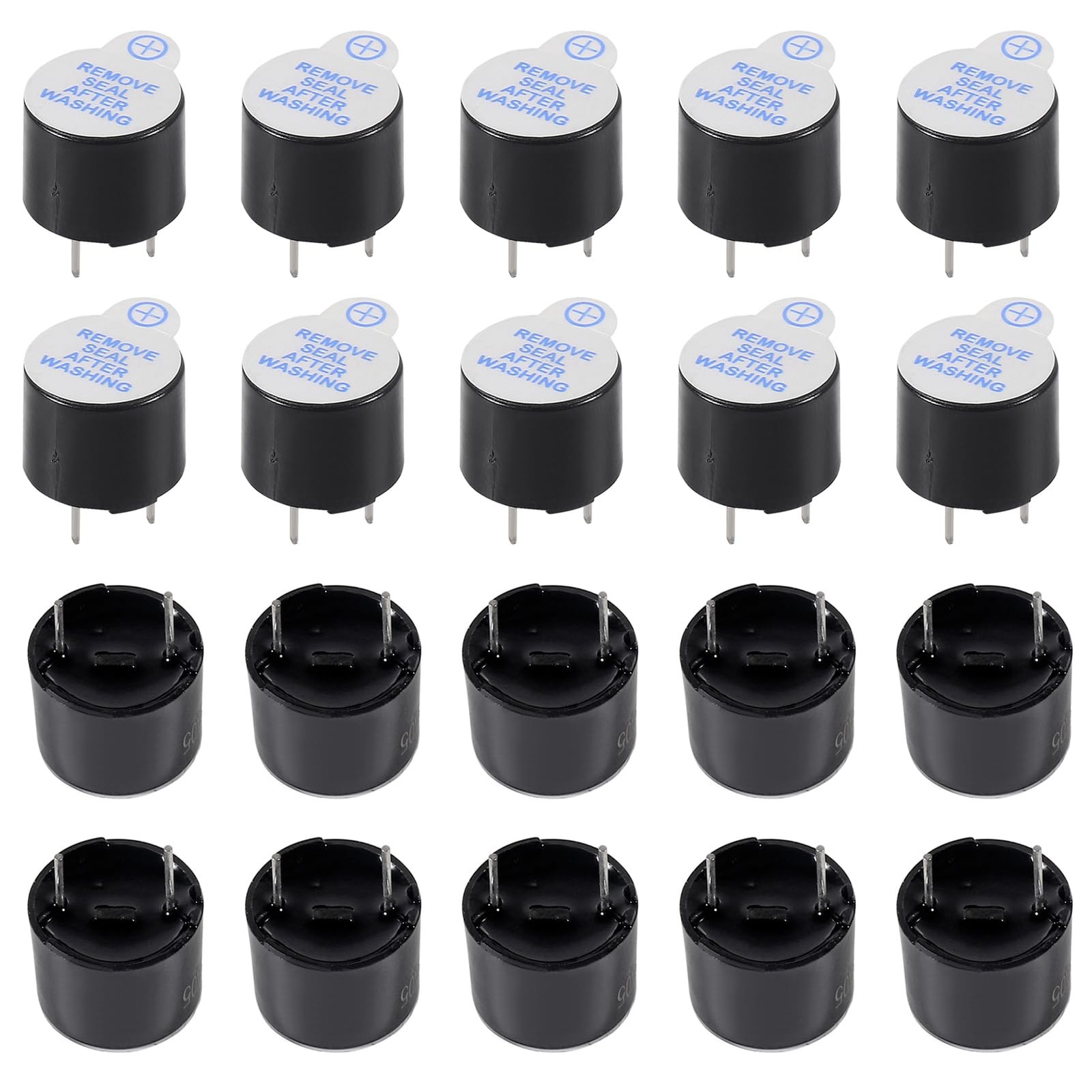 50PCS 5V Active Buzzer 2 Terminals ,Magnetic Electronic Continous Long Beep T…