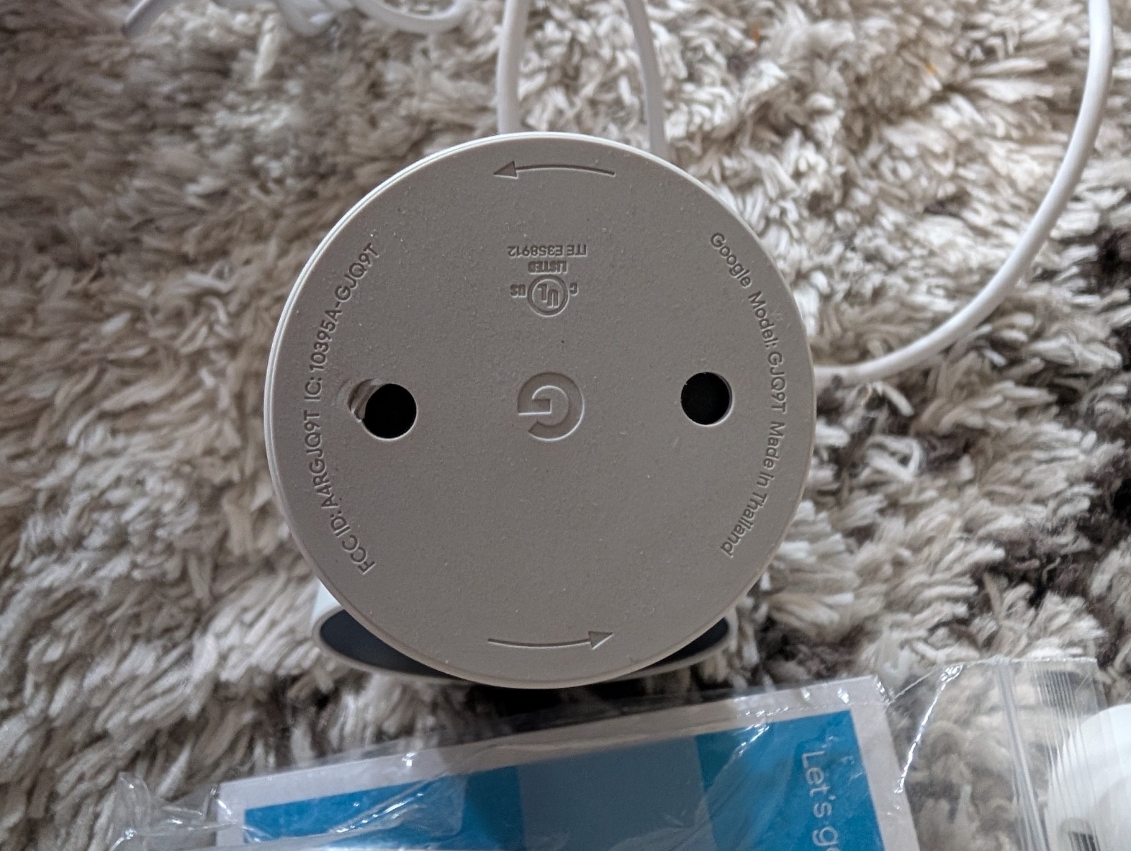 Google Nest Cam 2nd Gen Indoor Security Camera 1080p HD Wi-Fi Used Vry Good Snow