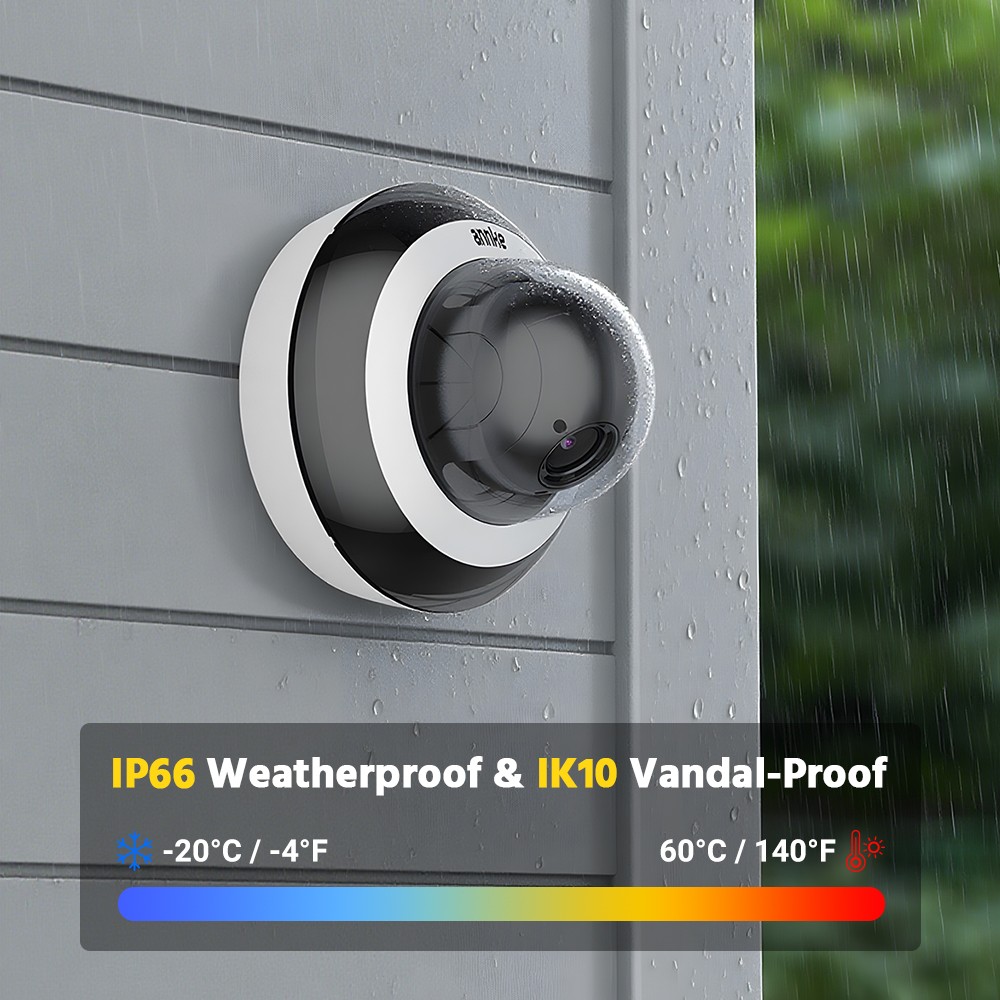 ANNKE CZ504P 3K 4X Optical Zoom PoE PTZ Security IP Camera Outdoor Color Night