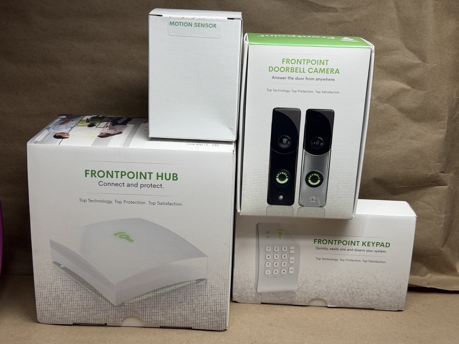 Frontpoint Home Security System Safehouse Hub Doorbell Sensors Keypad