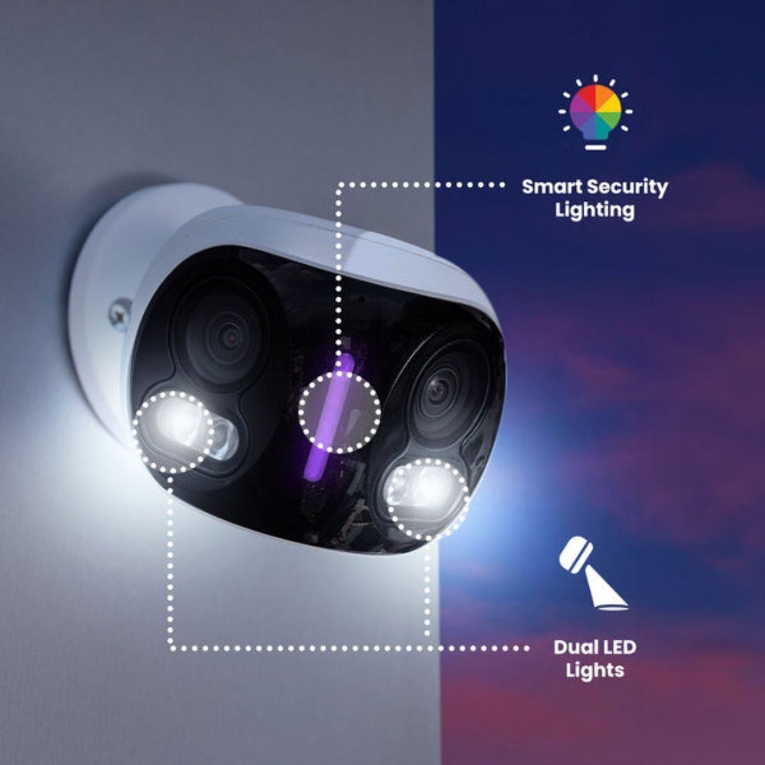 Lorex H20 4K IP Wired Dual Lens Security Camera 2 Pack Bundle