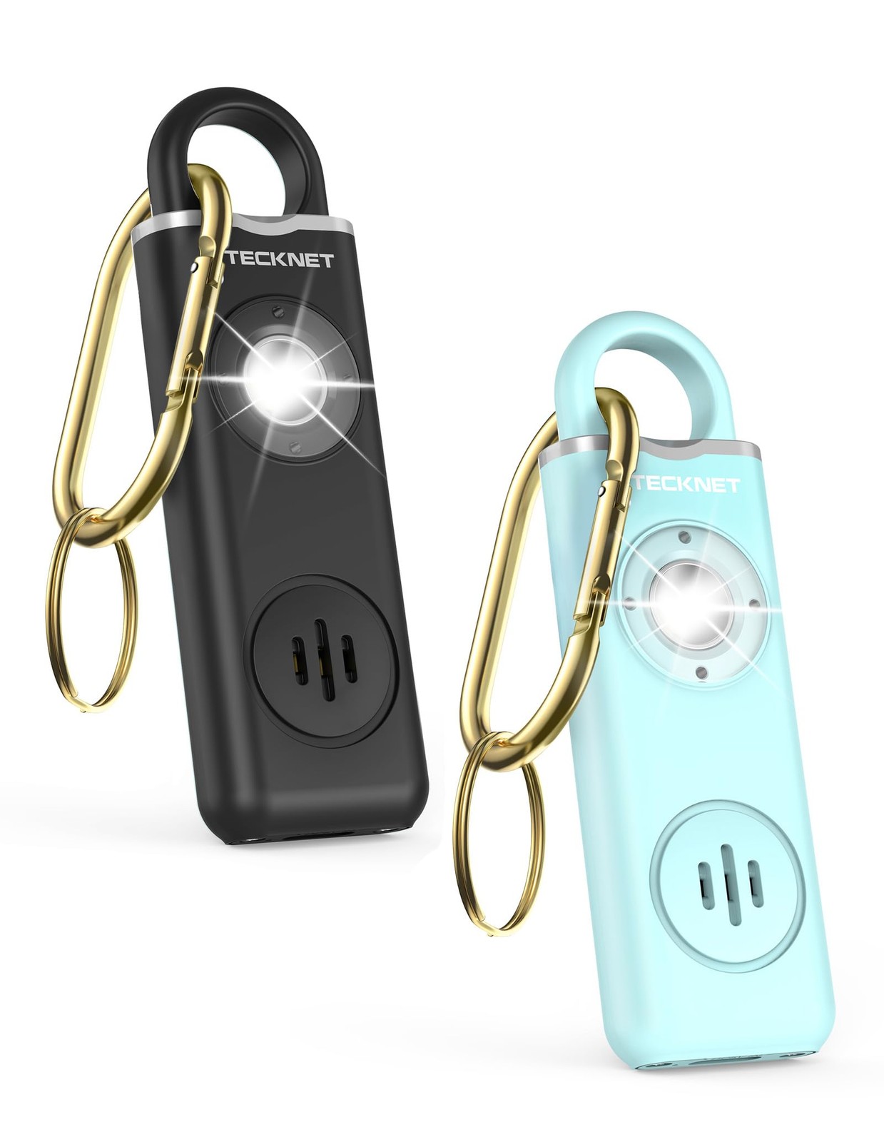 Rechargeable Personal Safety Alarm for Women, 2-Pack 130dB Personal Alarm wit…